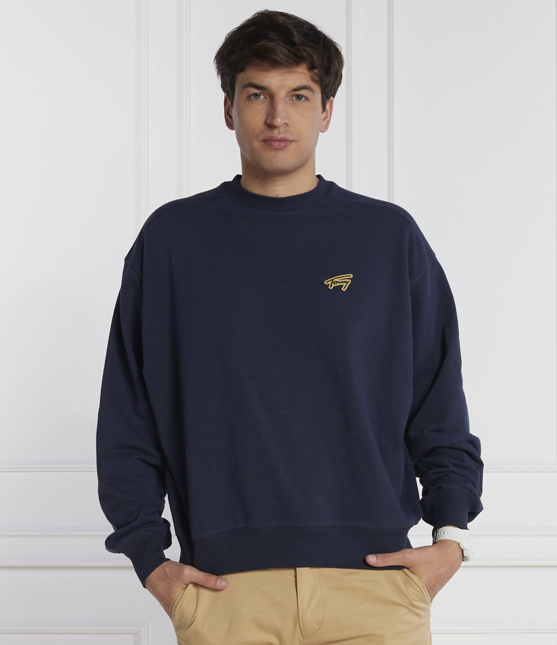 Tommy Jeans Hanorac BOXY SIGNATURE CREW | Regular Fit