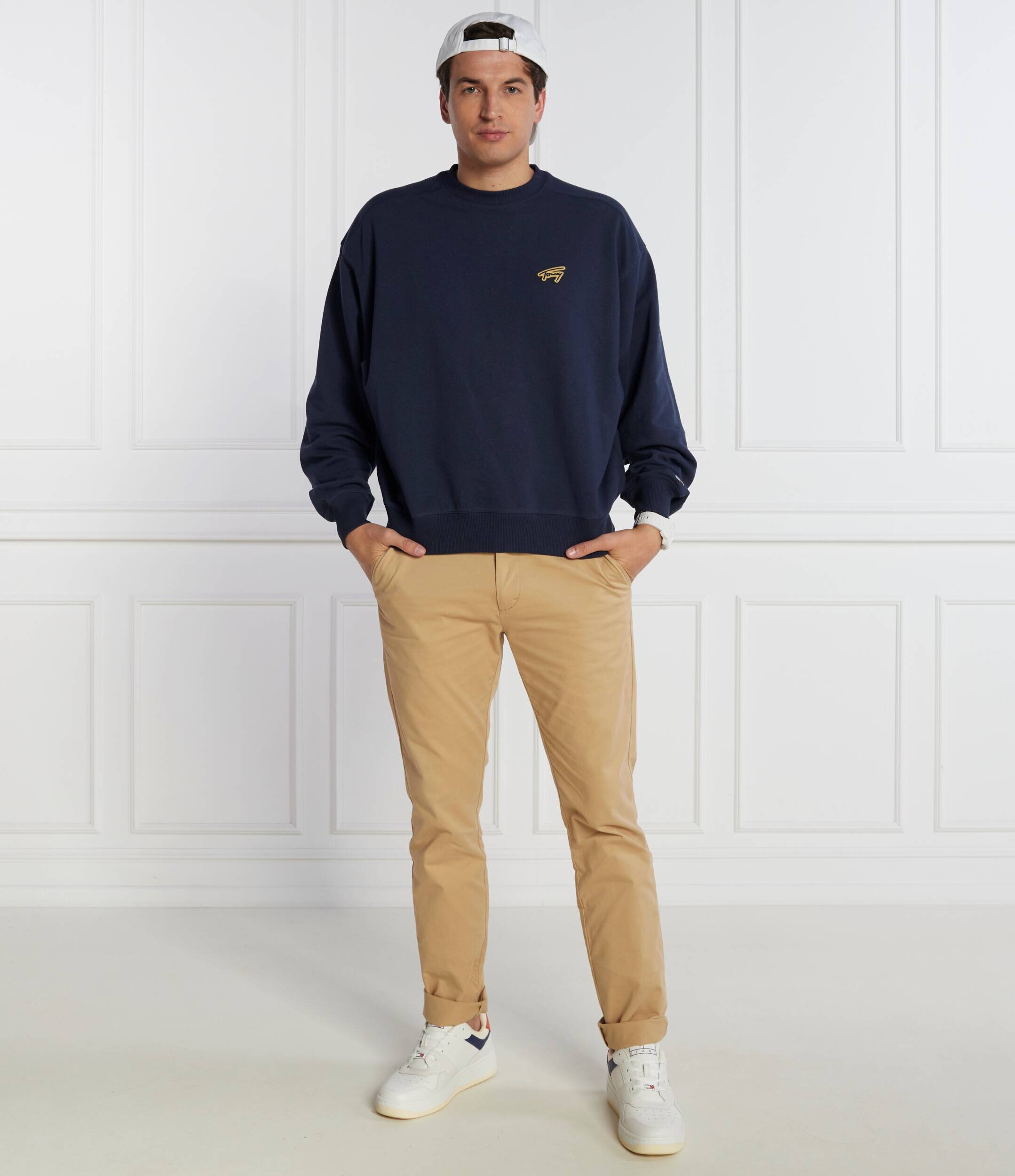 Tommy Jeans Hanorac BOXY SIGNATURE CREW | Regular Fit
