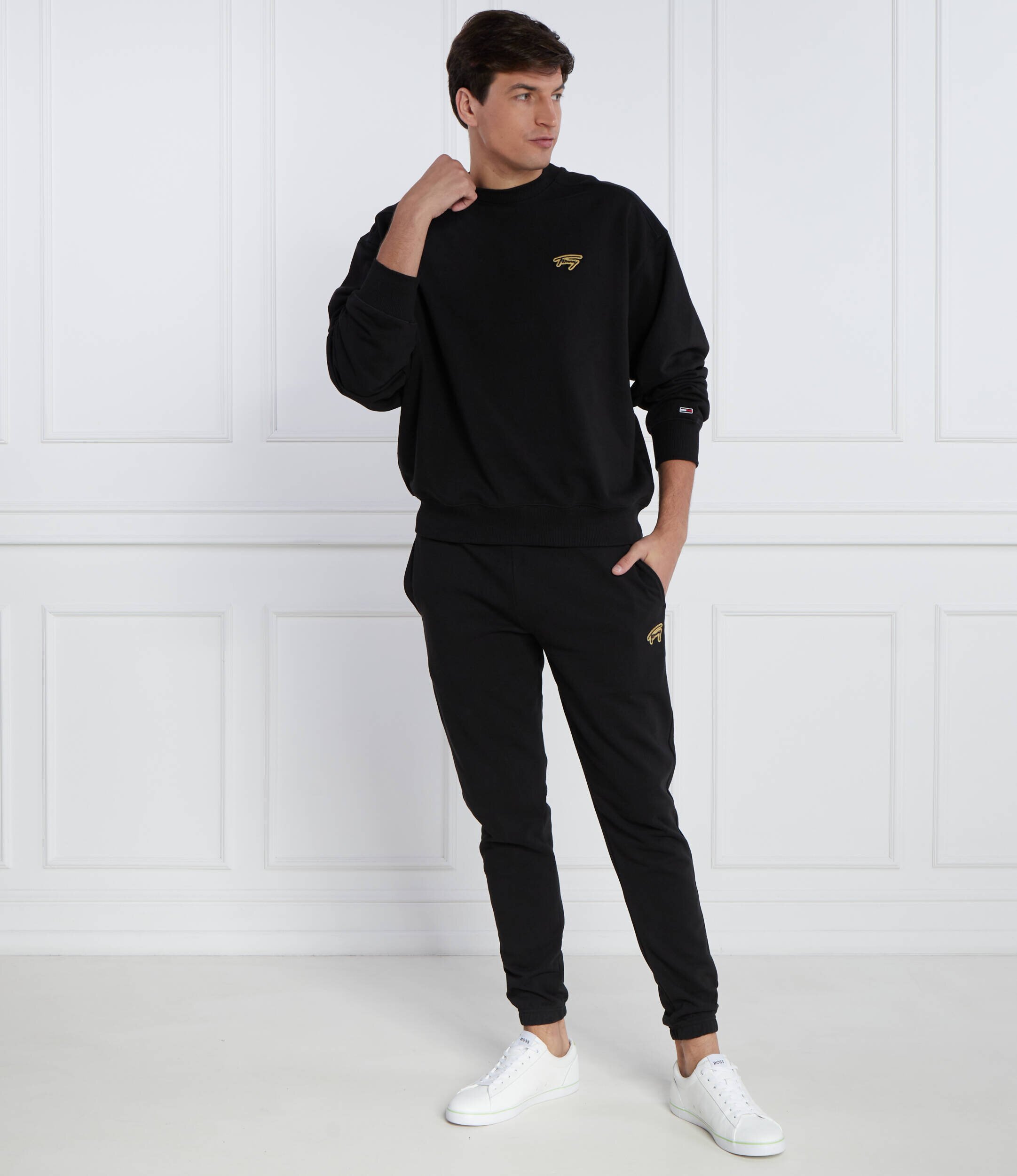 Tommy Jeans Hanorac BOXY SIGNATURE CREW | Regular Fit