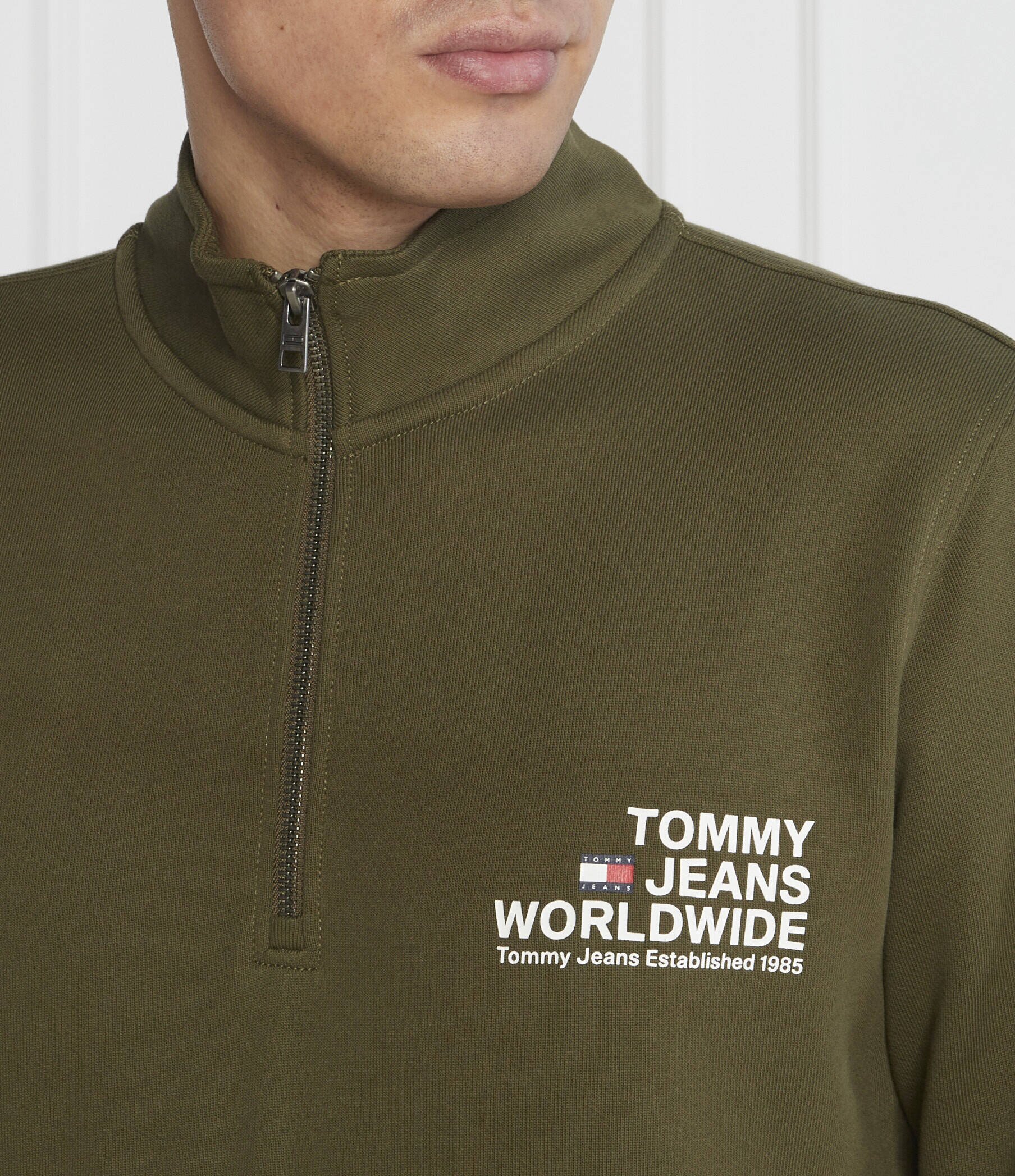 Tommy Jeans Hanorac ENTRY GRAPHIC HALF-ZIP | Regular Fit