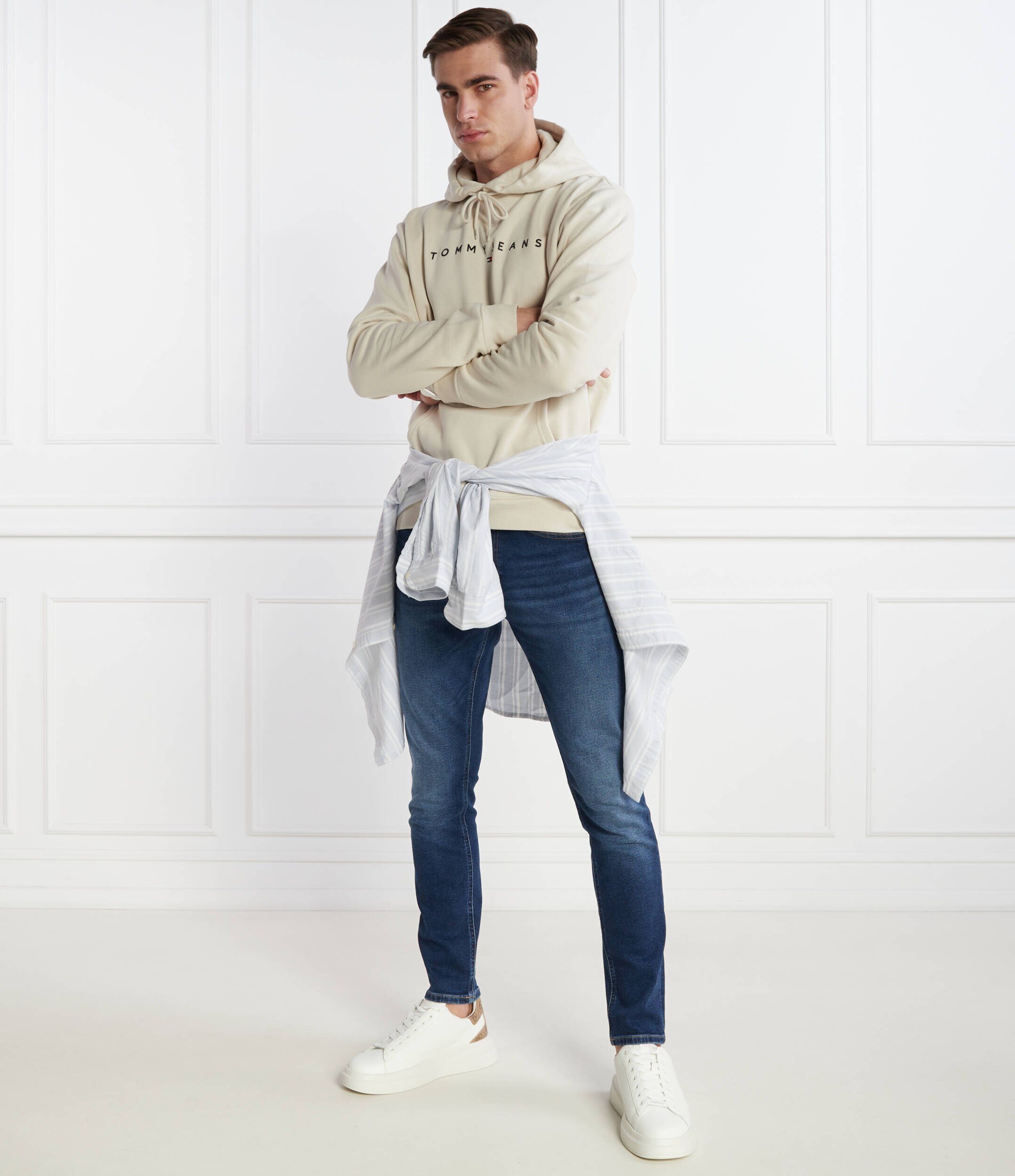 Tommy Jeans Hanorac LINEAR LOGO HOODIE EXT | Regular Fit