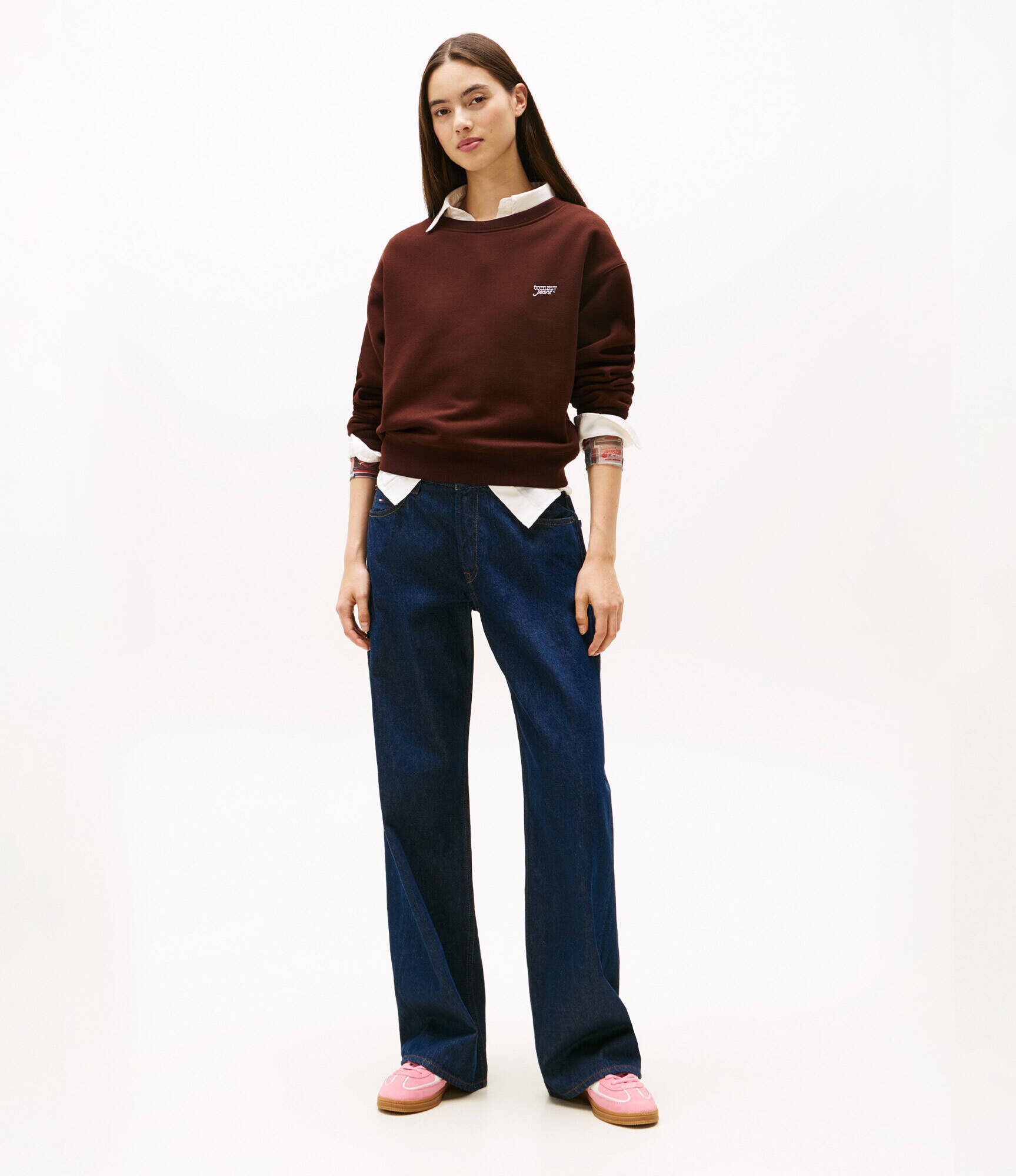 Tommy Jeans Hanorac Silver Script | Relaxed fit