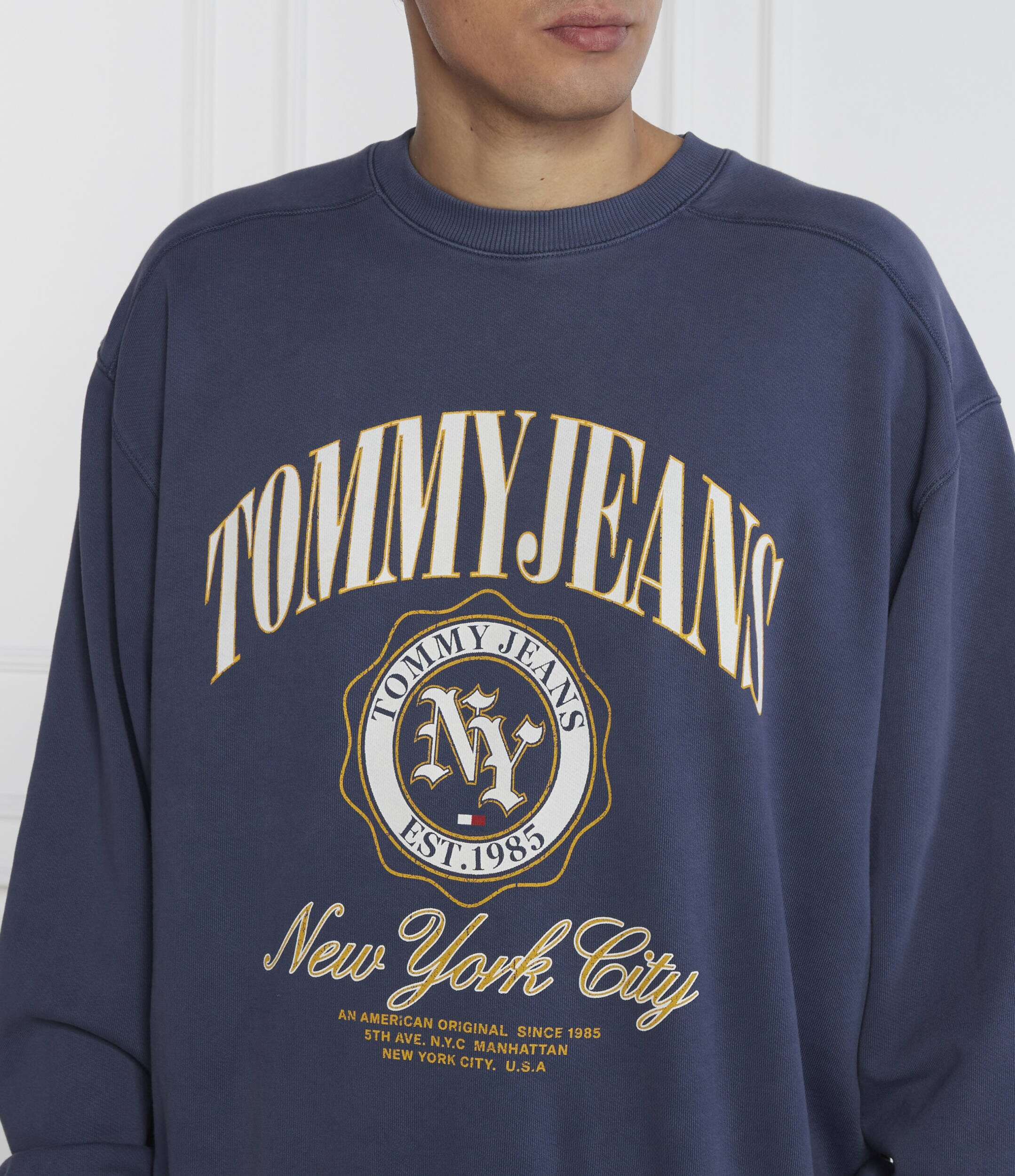 Tommy Jeans Hanorac TJM BOXY LUXE VARSITY CREW | Regular Fit