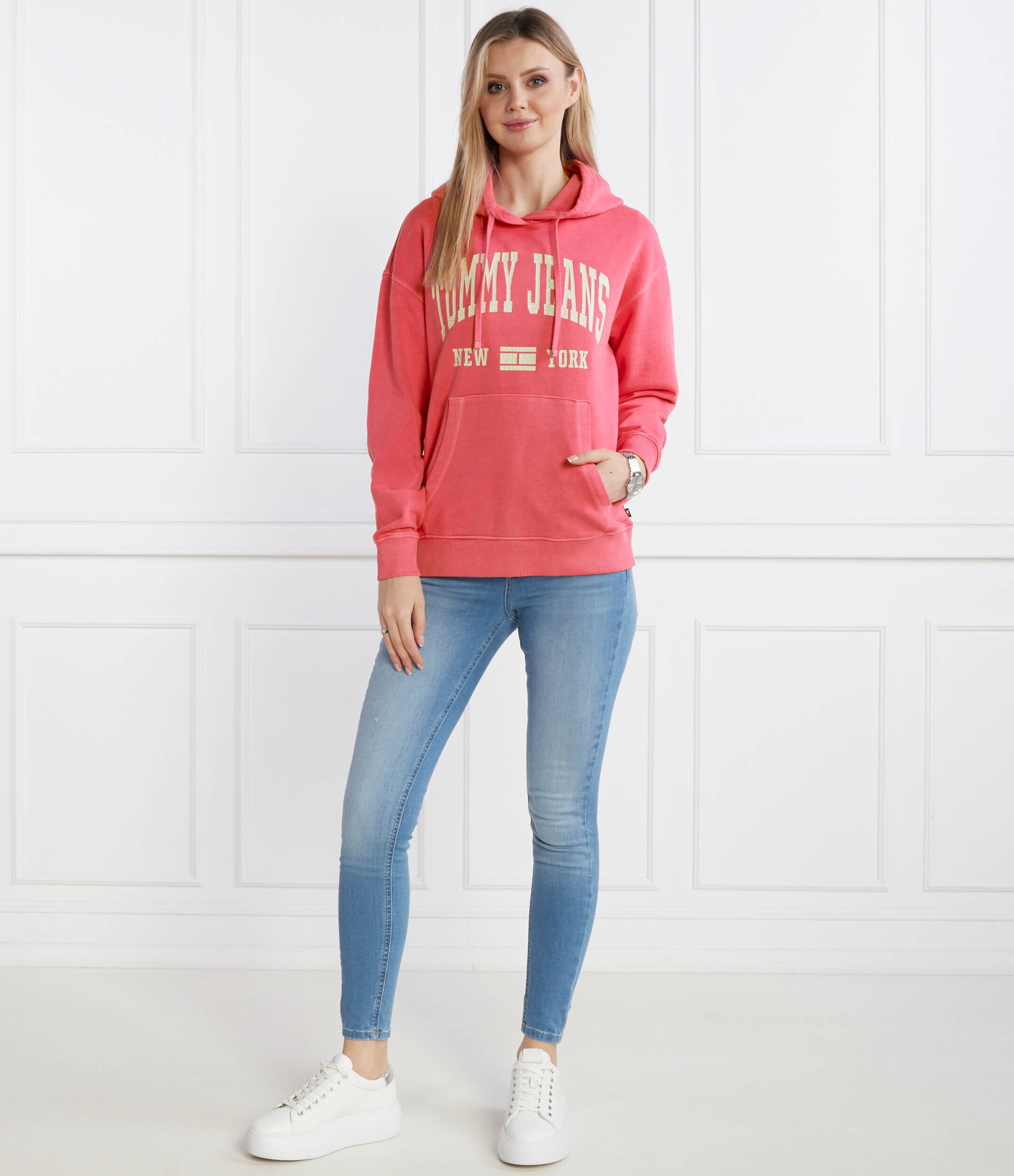 Tommy Jeans Hanorac TJW RLX WASHED VARSITY HOOD EXT | Relaxed fit