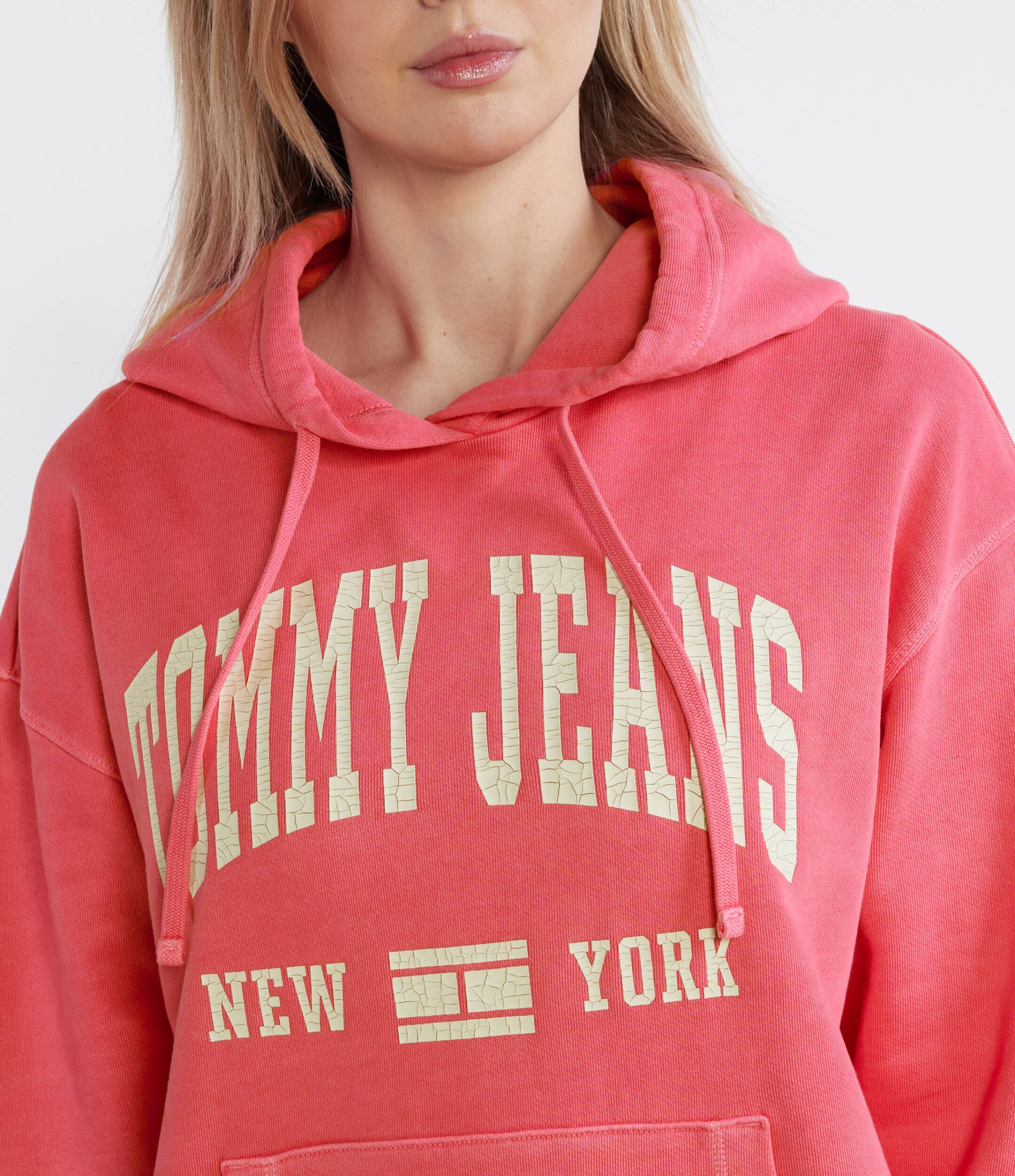 Tommy Jeans Hanorac TJW RLX WASHED VARSITY HOOD EXT | Relaxed fit