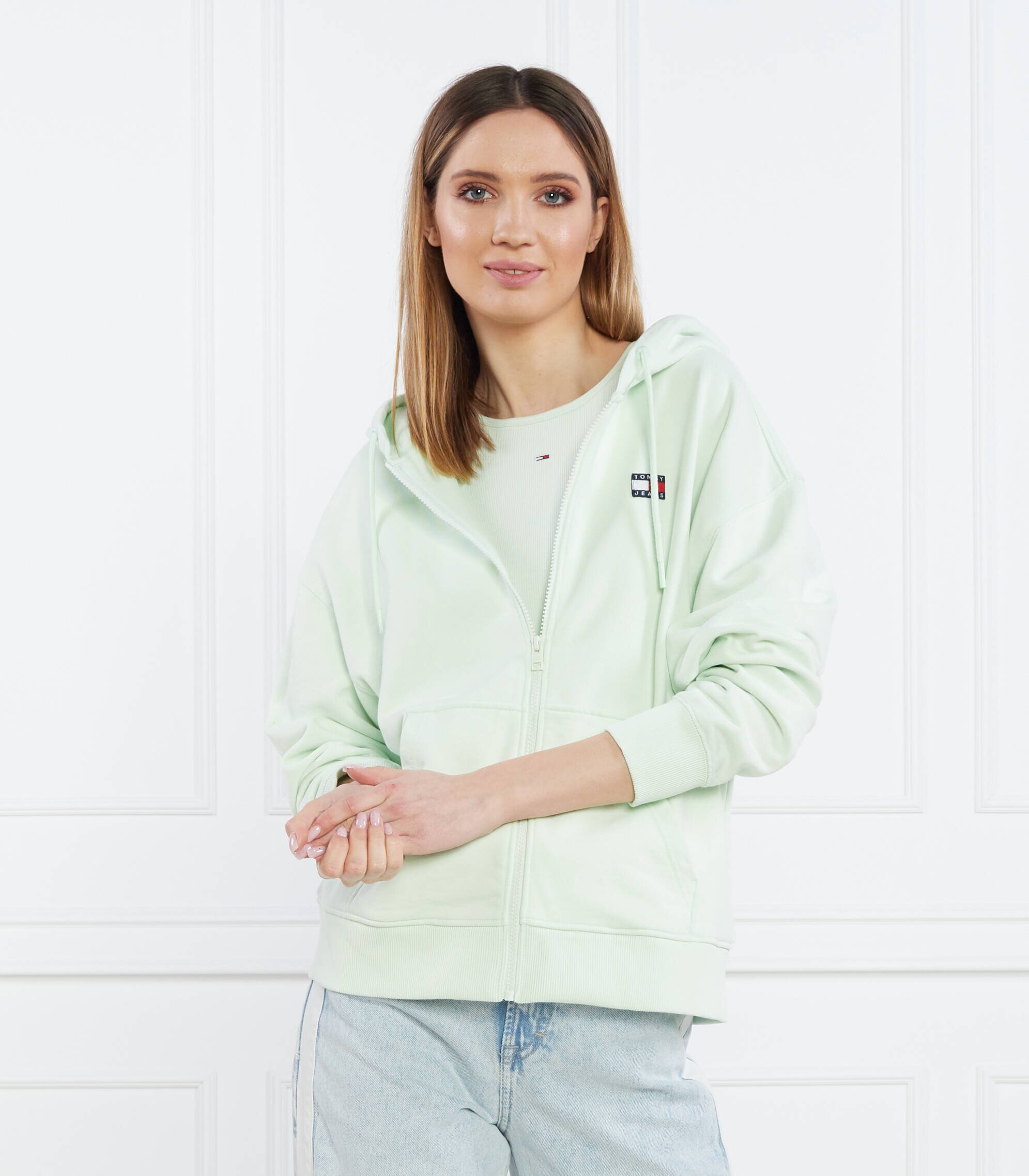 Tommy Jeans Hanorac TJW RLX XS BADGE ZIP TRHU | Relaxed fit