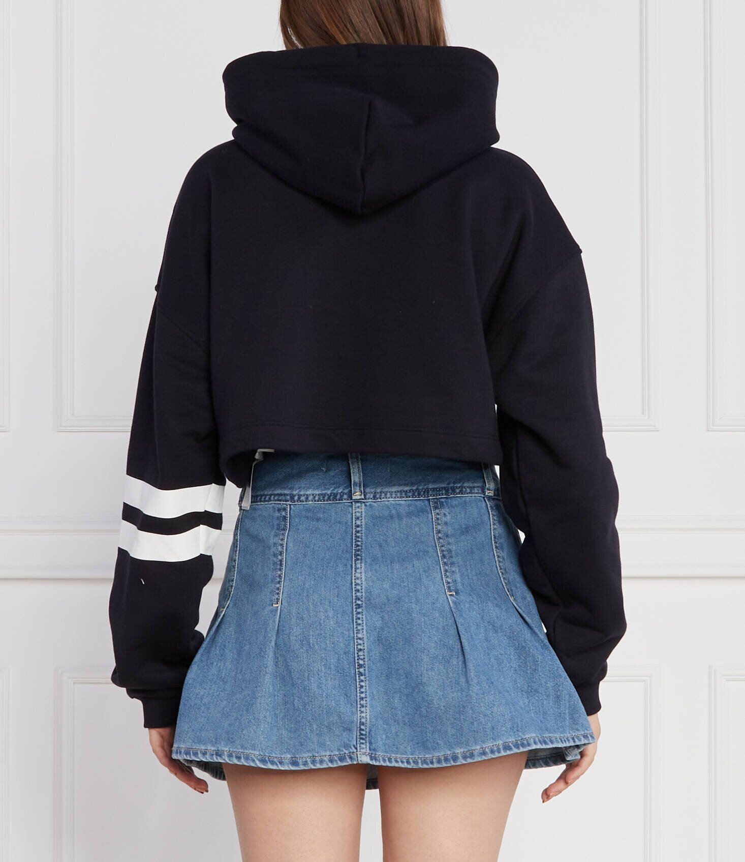 Tommy Jeans Hanorac TJW SP CRP LETTERMAN FLAG HOODIE | Cropped Fit