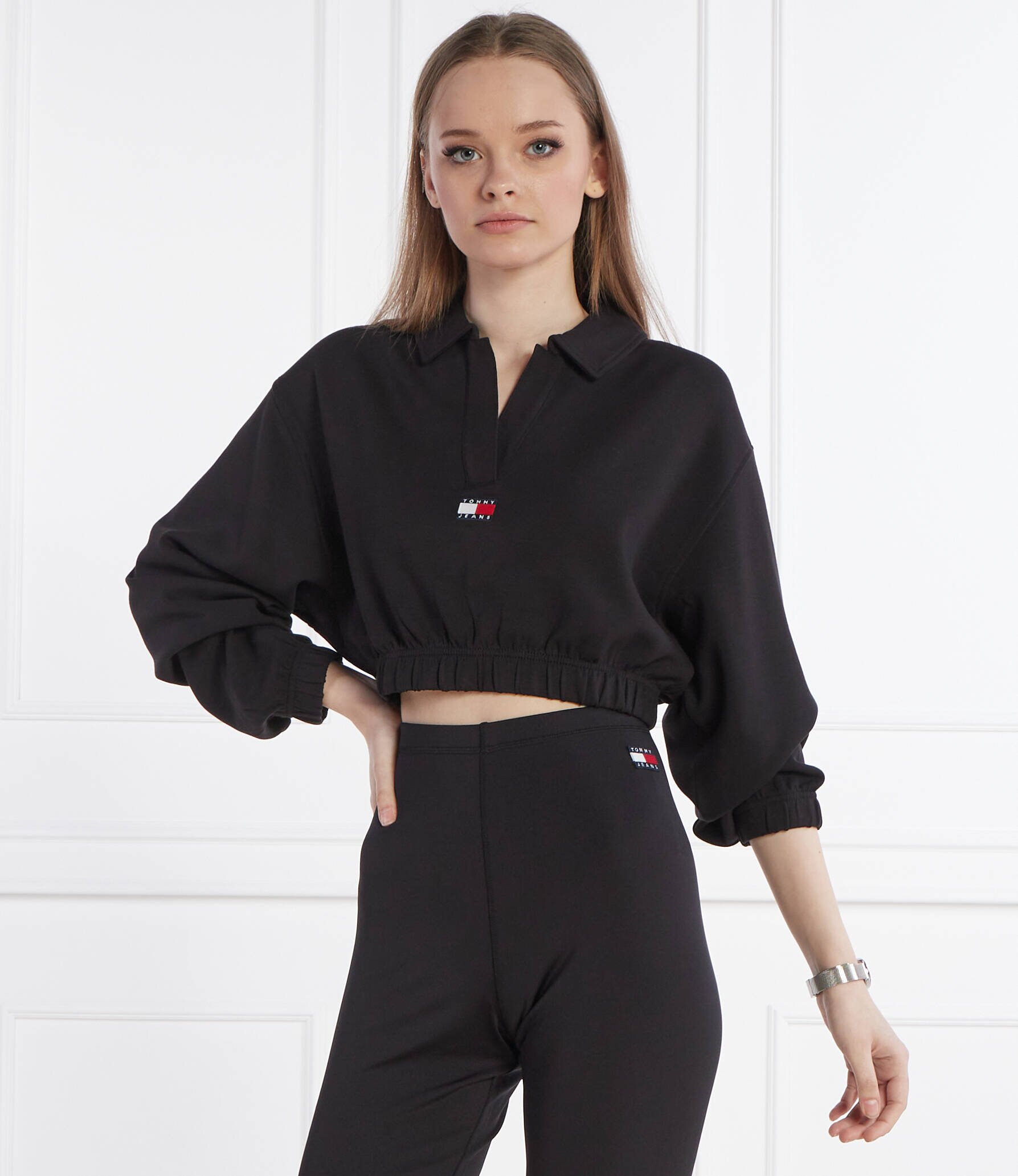 Tommy Jeans Hanorac TJW SPR CRP DRAPEY BADGE POLO | Cropped Fit