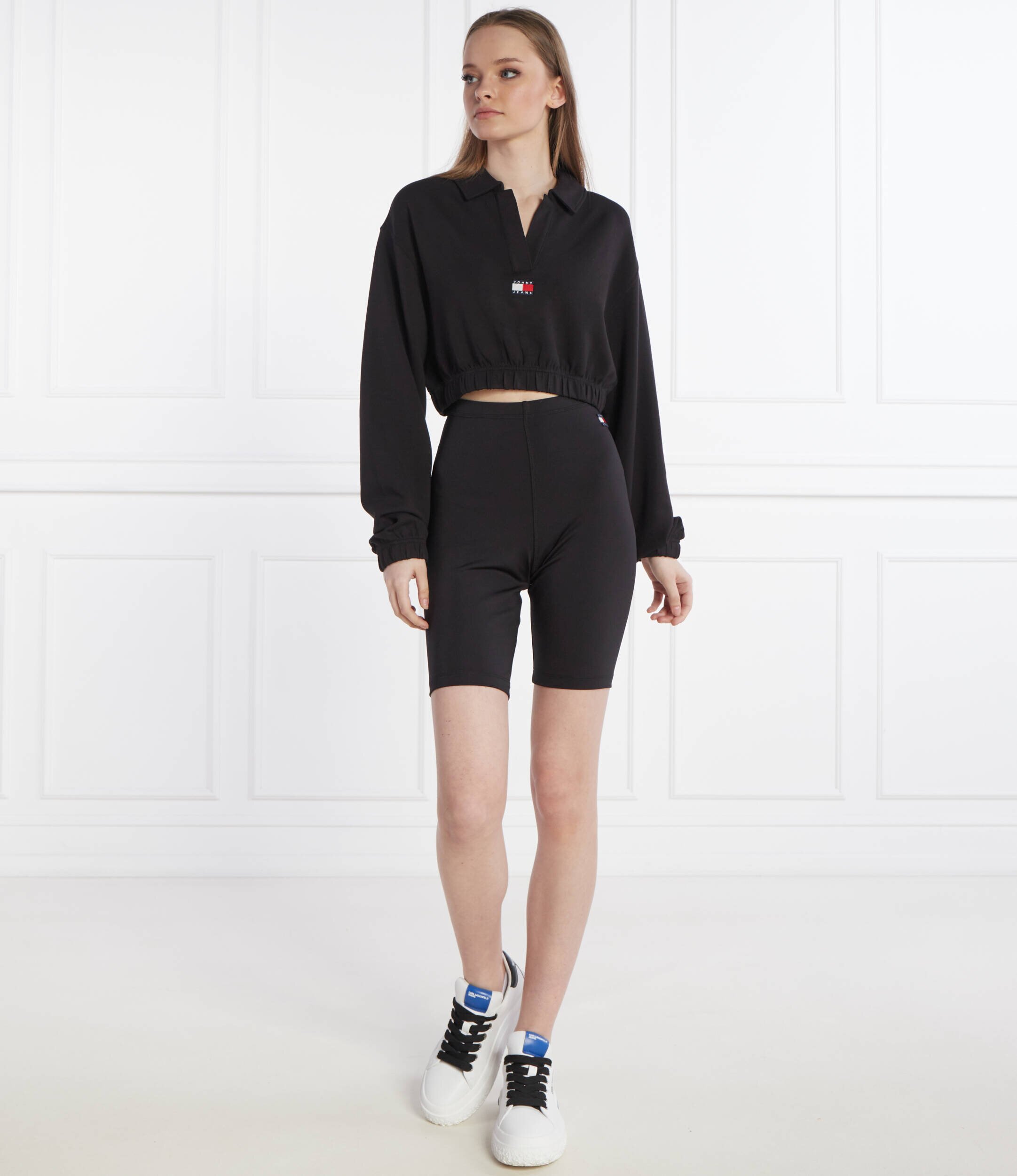 Tommy Jeans Hanorac TJW SPR CRP DRAPEY BADGE POLO | Cropped Fit