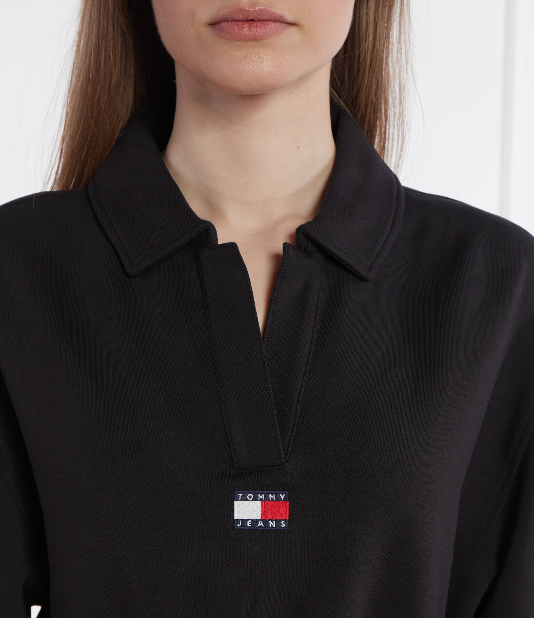 Tommy Jeans Hanorac TJW SPR CRP DRAPEY BADGE POLO | Cropped Fit