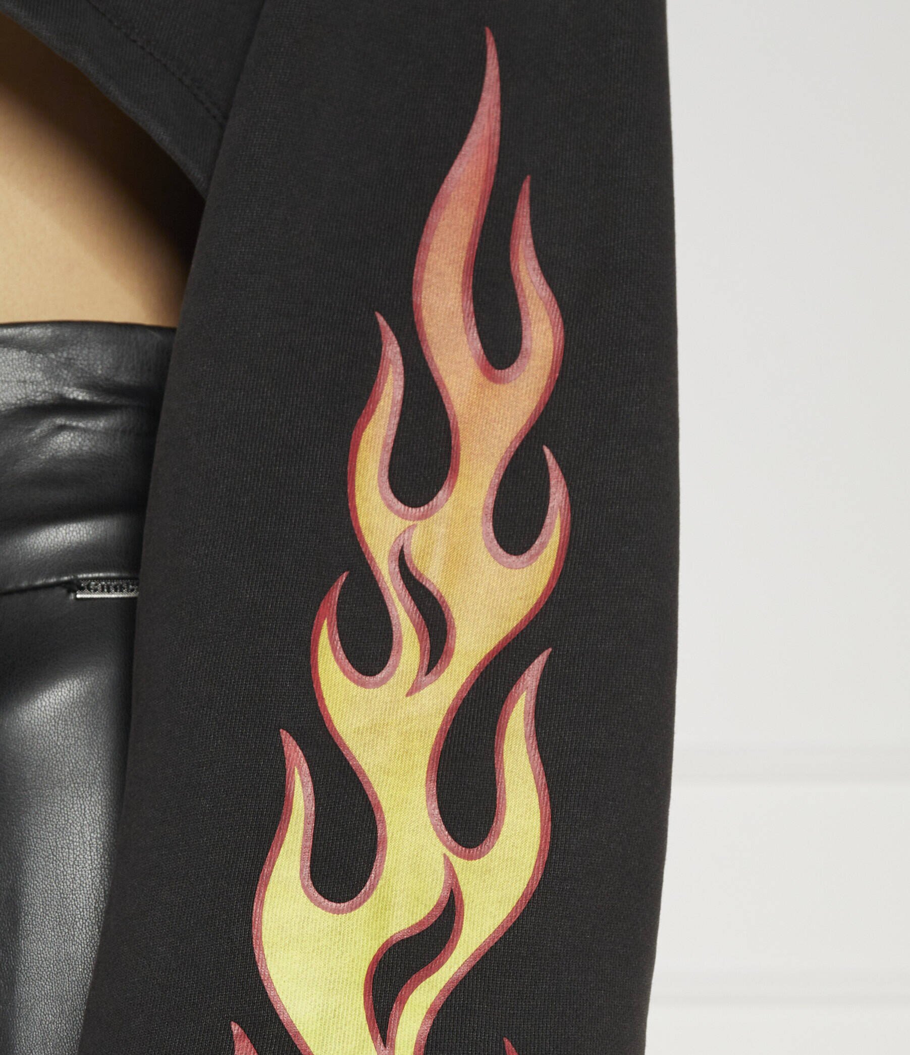 Tommy Jeans Hanorac VINTAGE FLAME HOODIE | Cropped Fit
