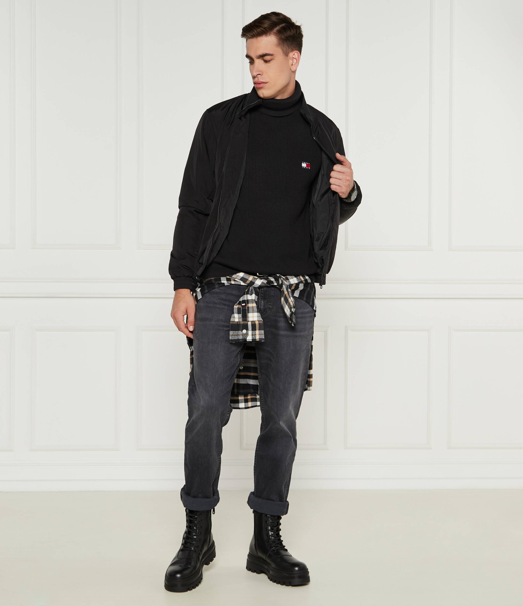 Tommy Jeans Maletă | Slim Fit cu adaos de lână