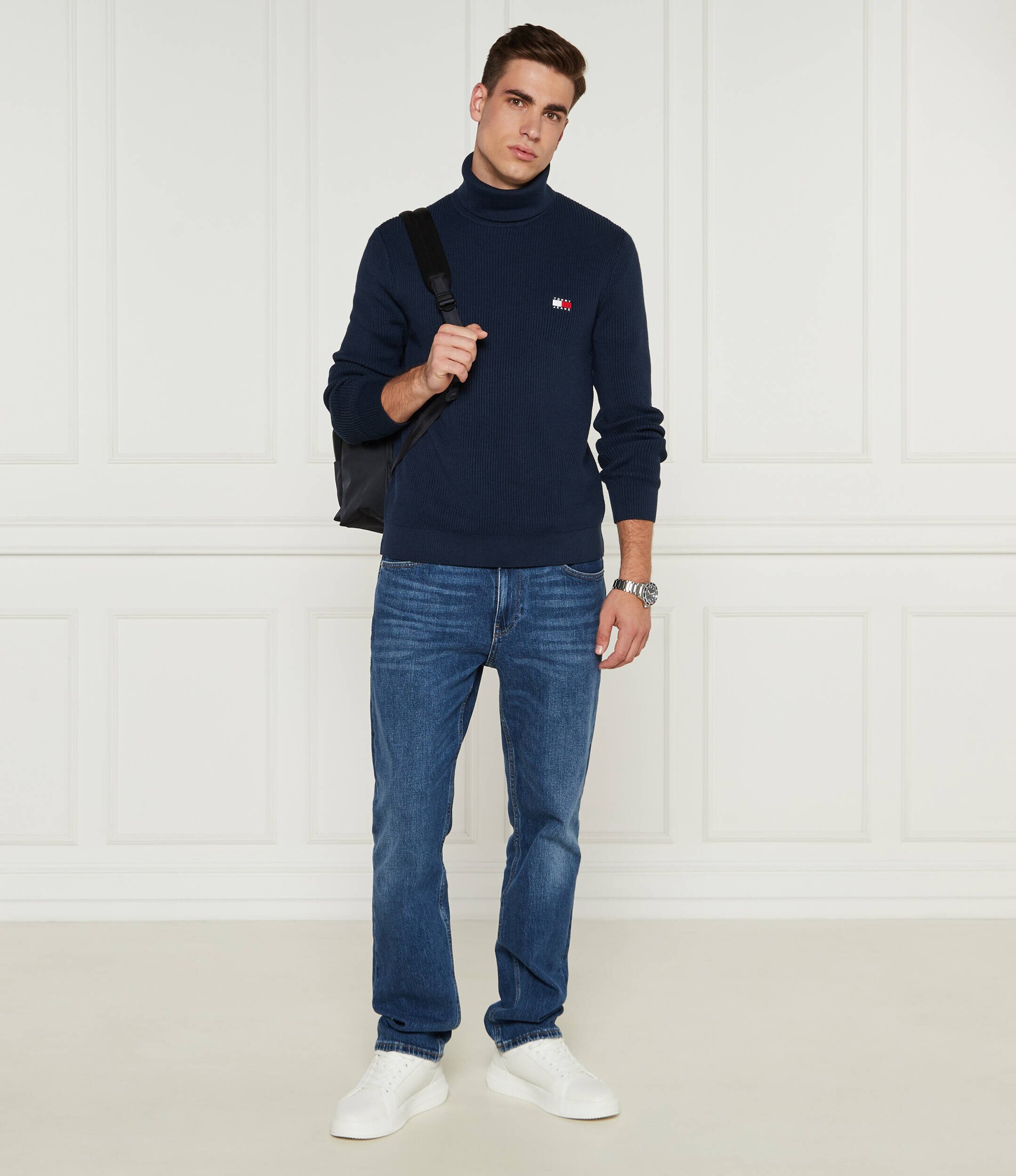 Tommy Jeans Maletă | Slim Fit cu adaos de lână