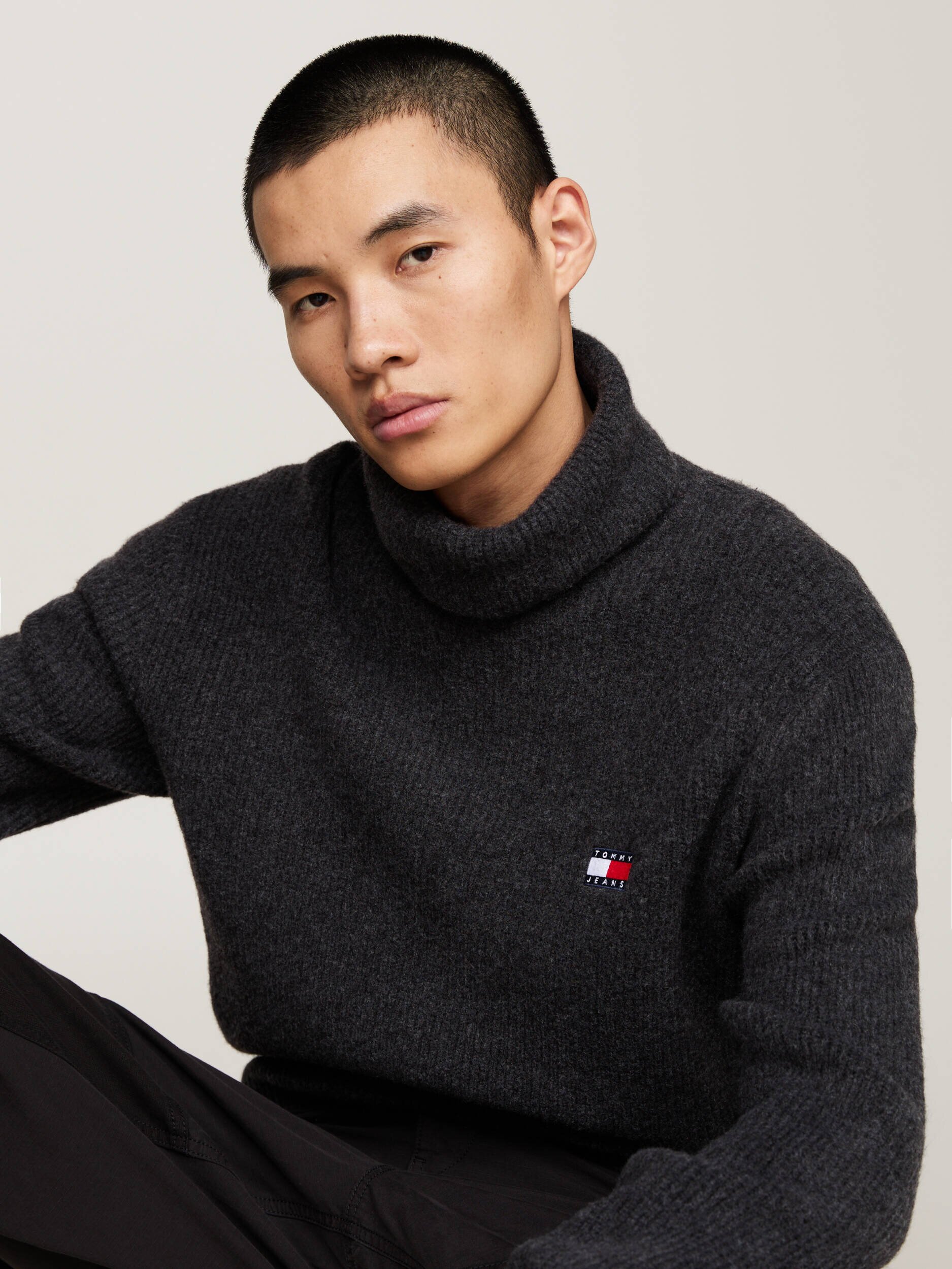 Tommy Jeans Maletă | Slim Fit cu adaos de lână