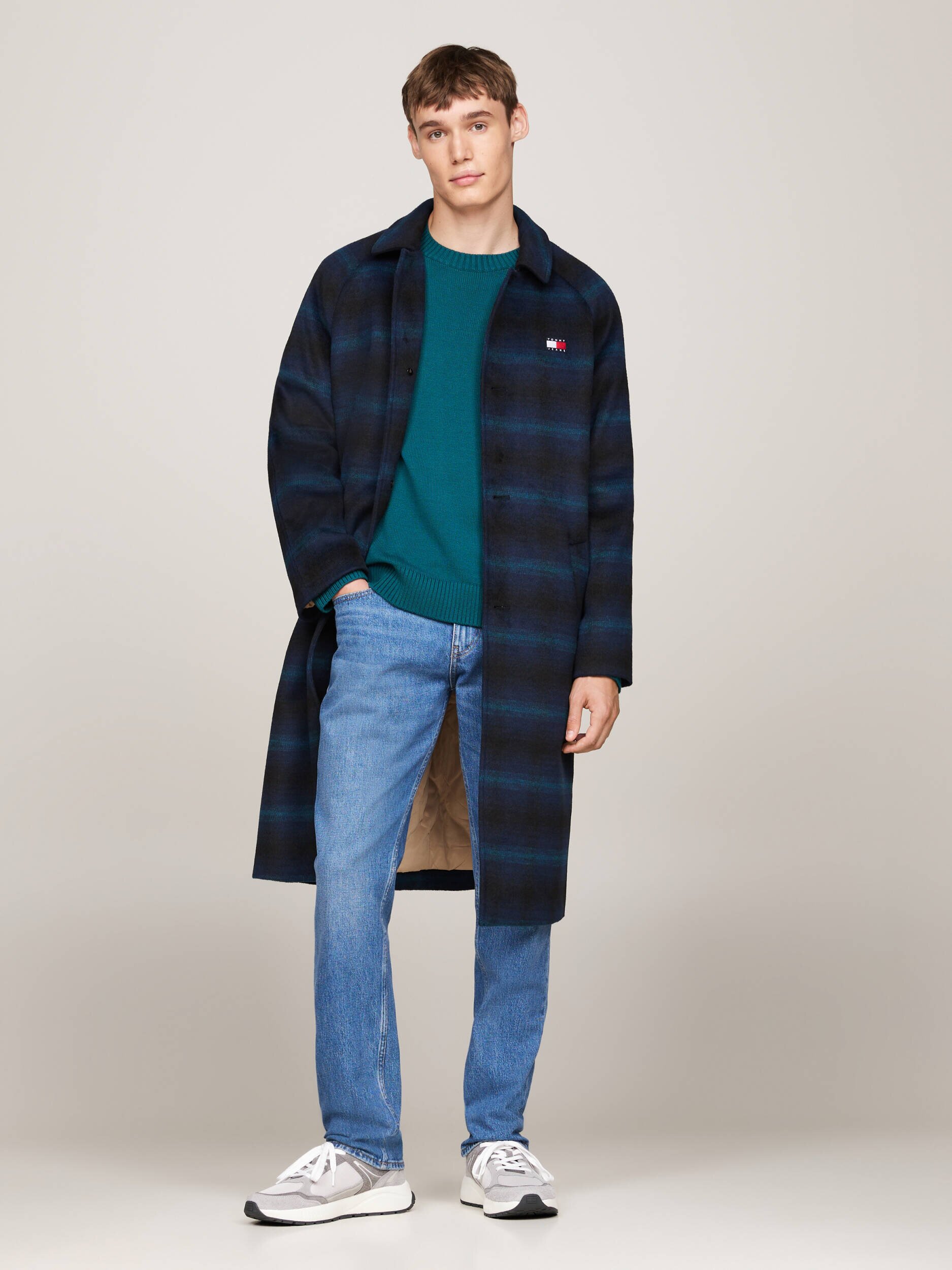 Tommy Jeans Palton cu adaos de lână