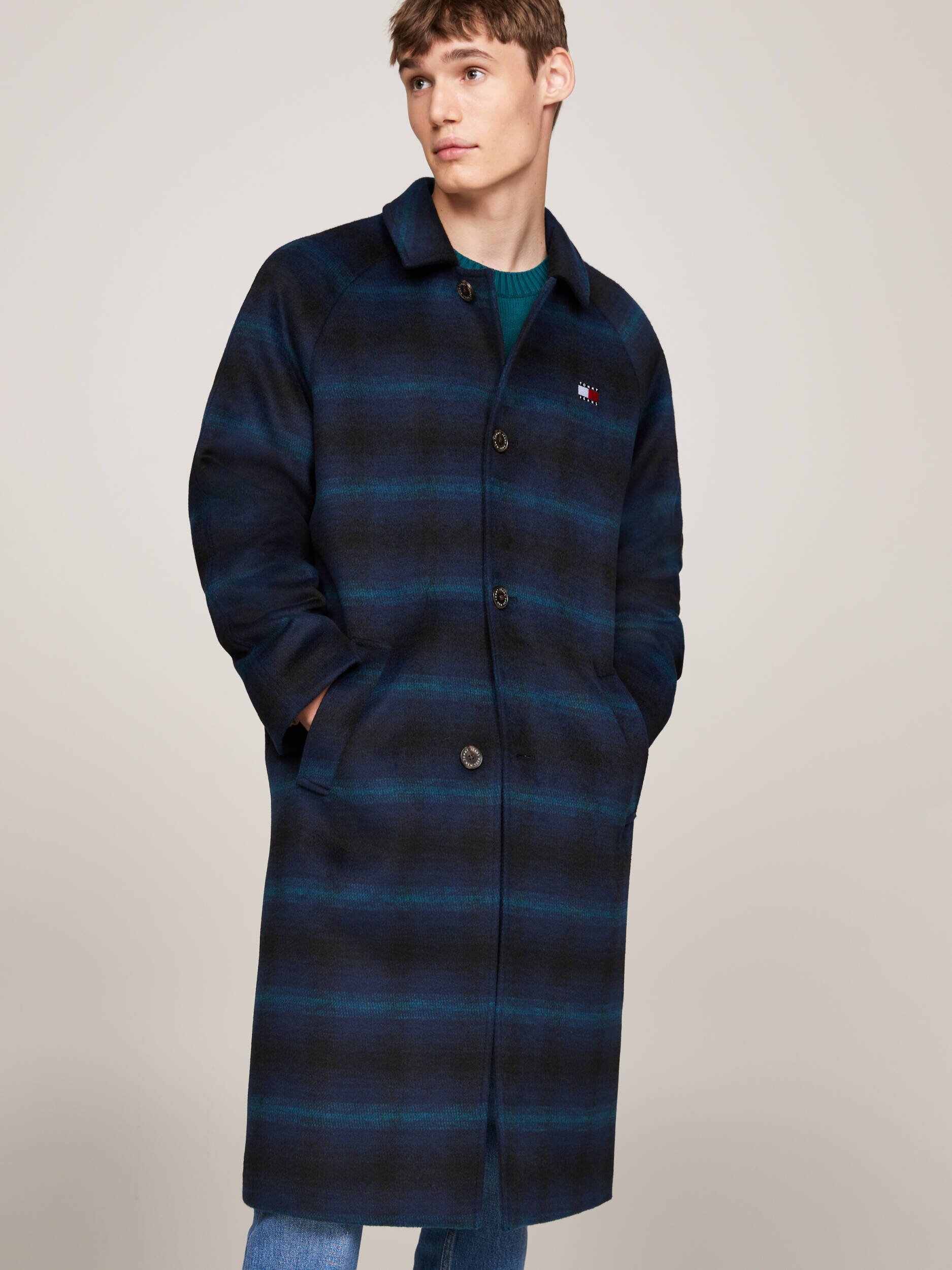 Tommy Jeans Palton cu adaos de lână