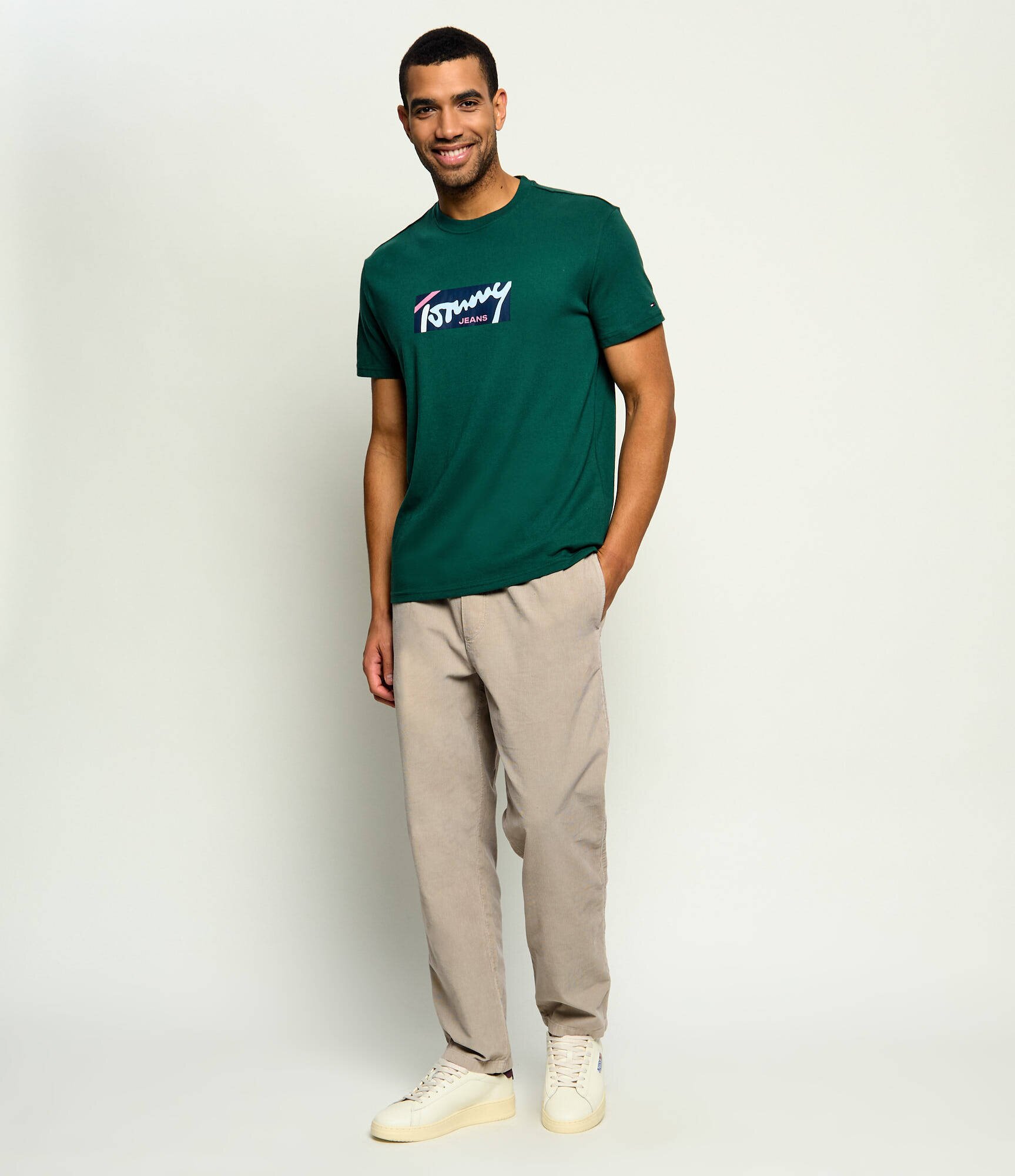 Tommy Jeans Pantaloni chino Sonny | Relaxed fit | catifea reiată
