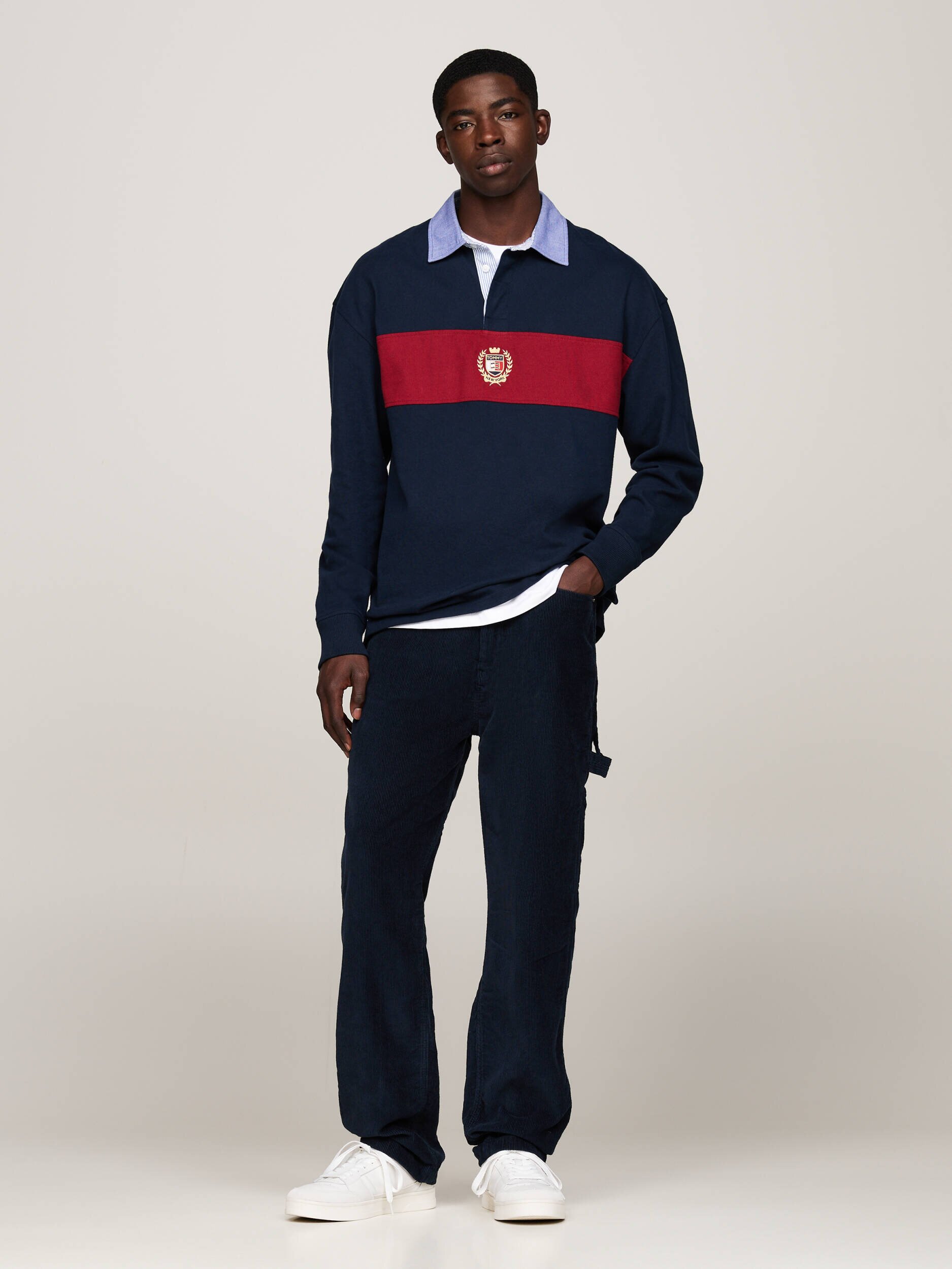 Tommy Jeans Pantaloni | Relaxed fit | catifea reiată