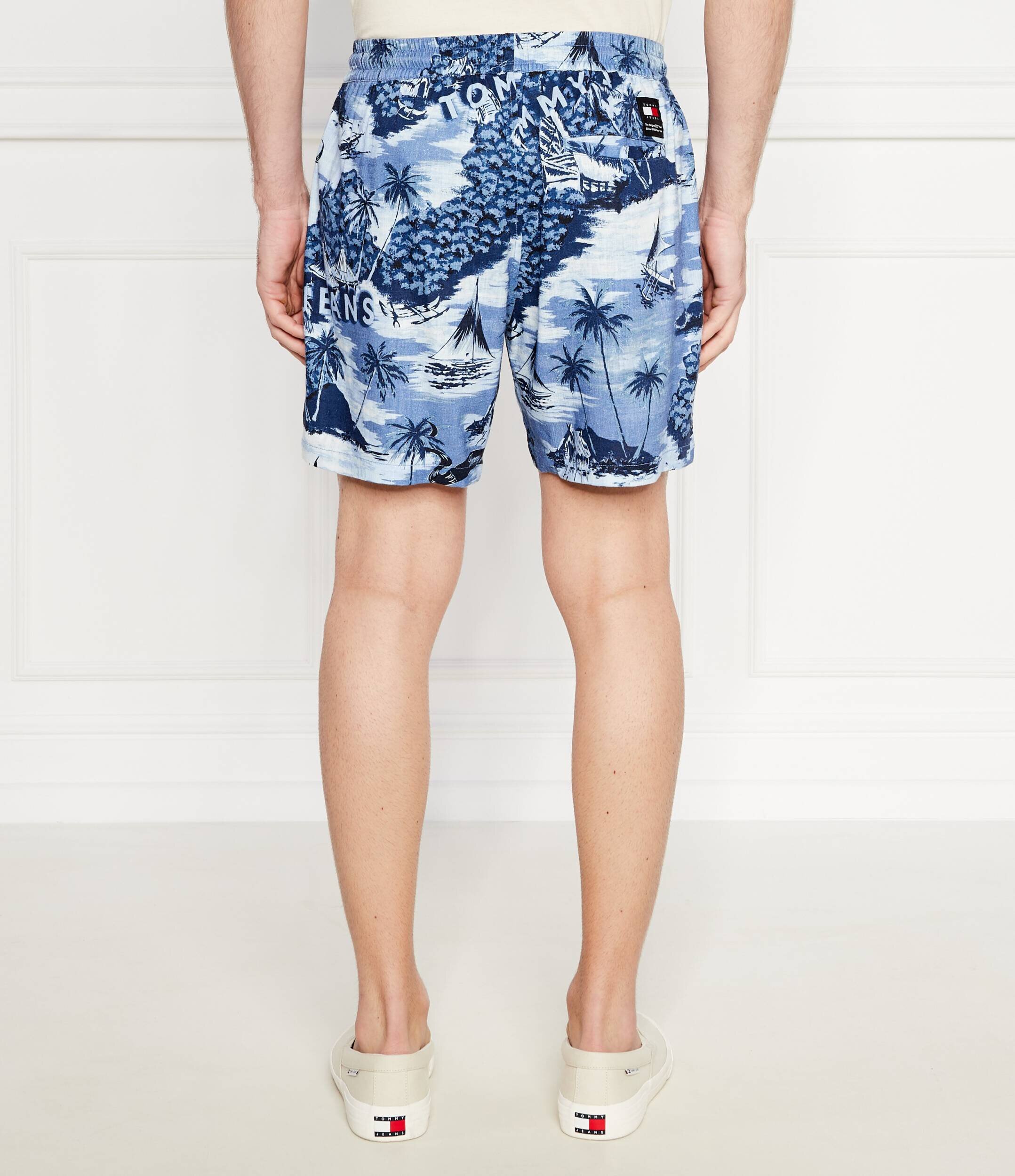 Tommy Jeans Pantaloni scurți HAWAIIAN | Regular Fit | cu adaos de in