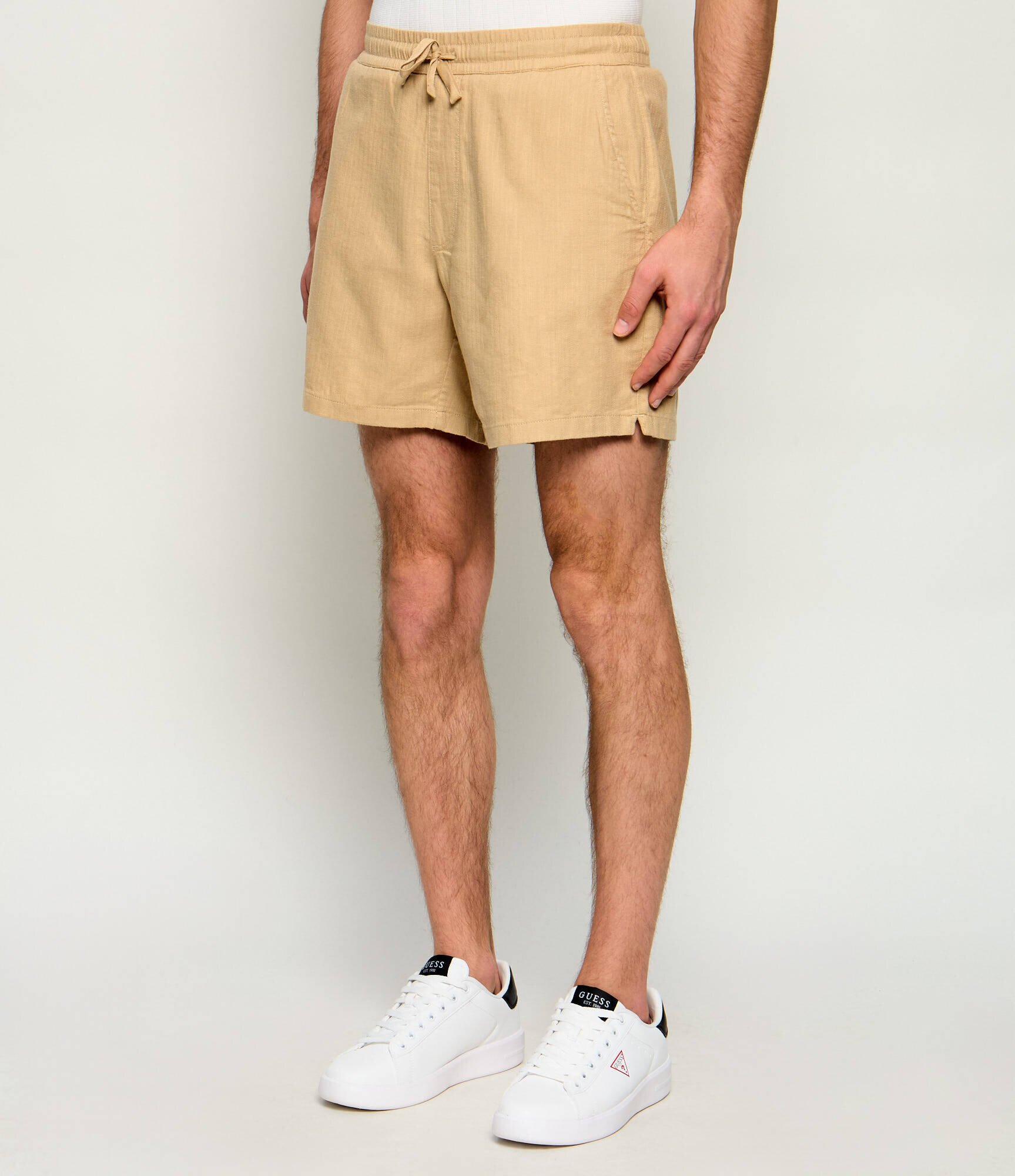 Tommy Jeans Pantaloni scurți | Relaxed fit | cu adaos de in