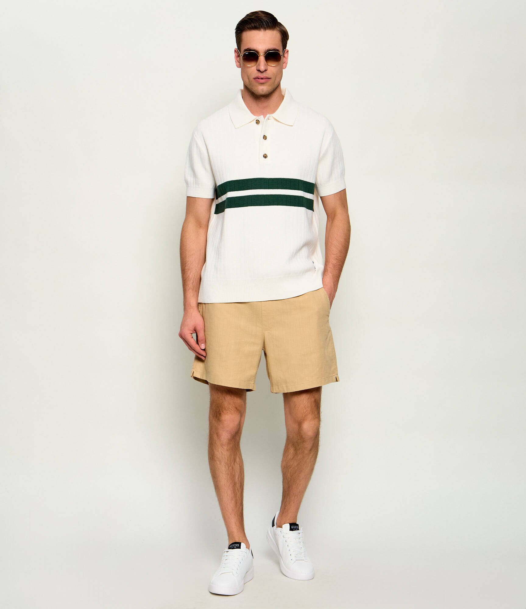 Tommy Jeans Pantaloni scurți | Relaxed fit | cu adaos de in
