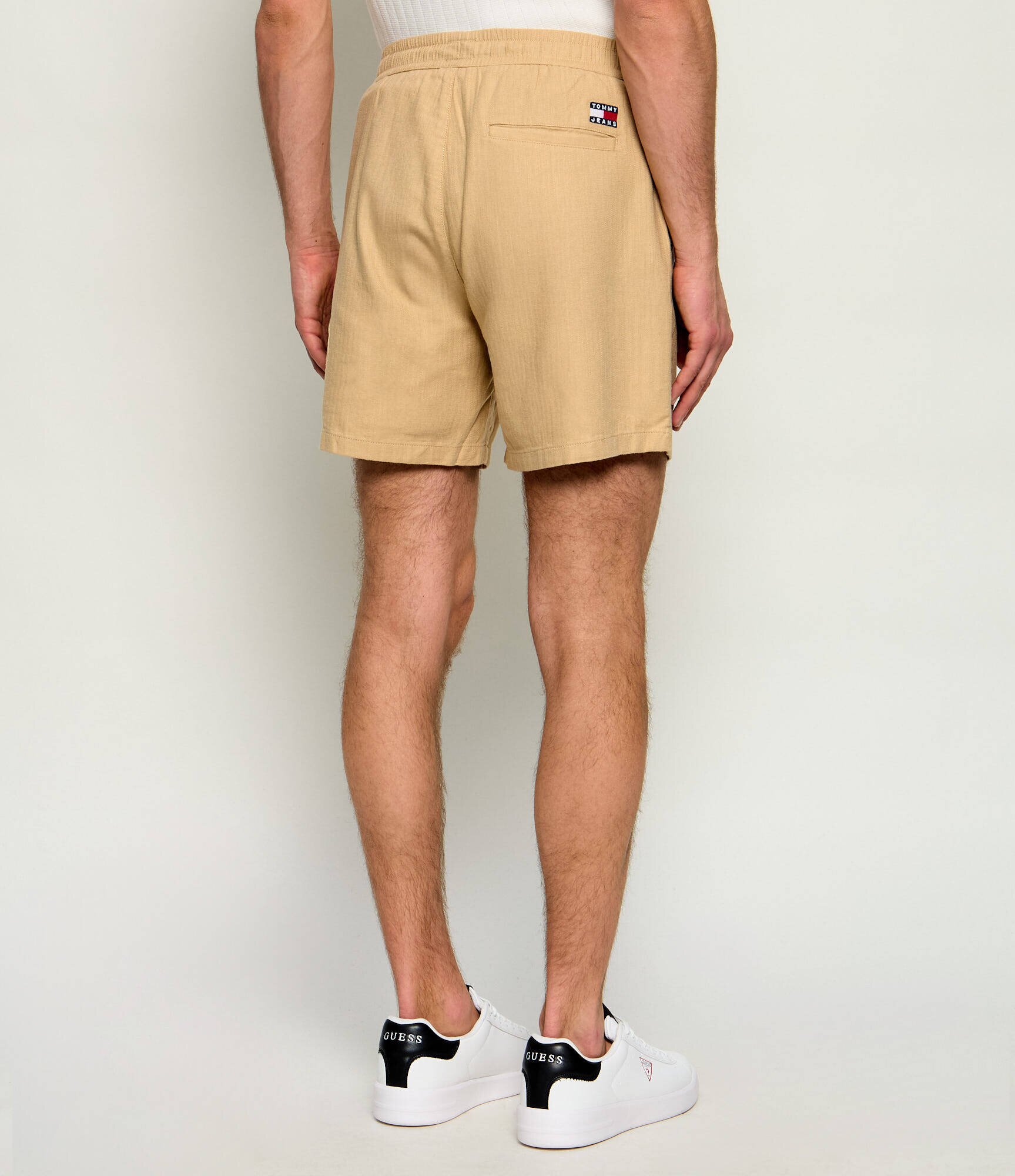Tommy Jeans Pantaloni scurți | Relaxed fit | cu adaos de in