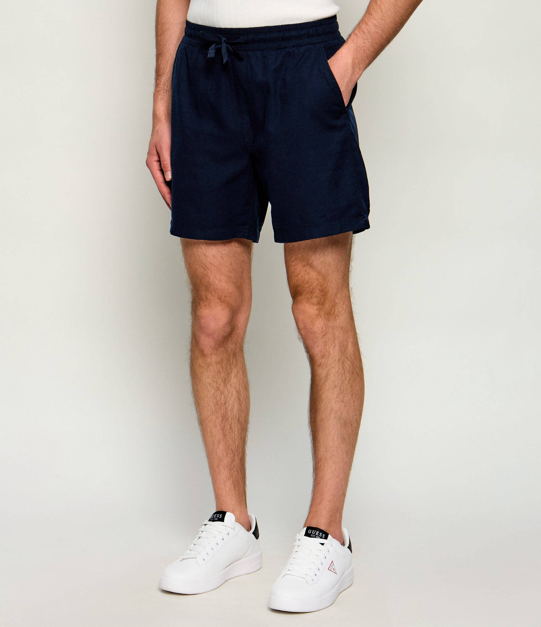Tommy Jeans Pantaloni scurți | Relaxed fit | cu adaos de in