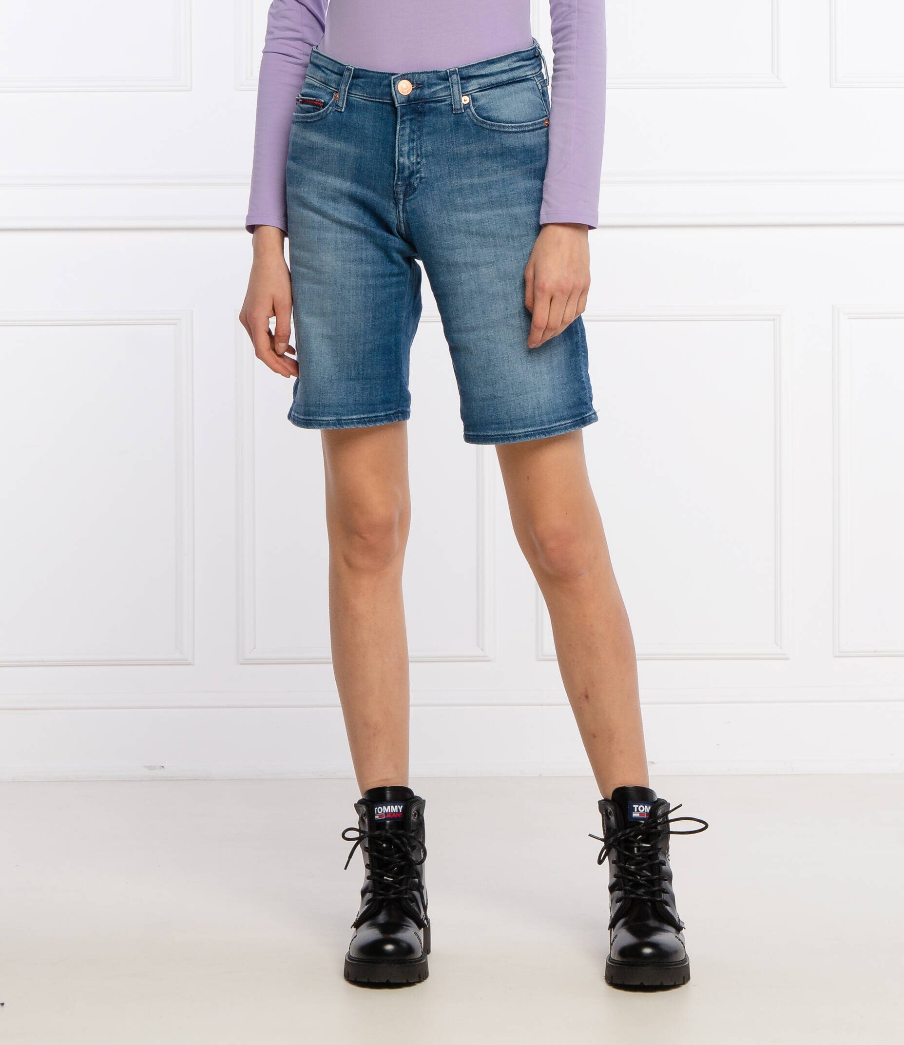 Tommy Jeans Pantaloni scurți | Slim Fit | mid rise