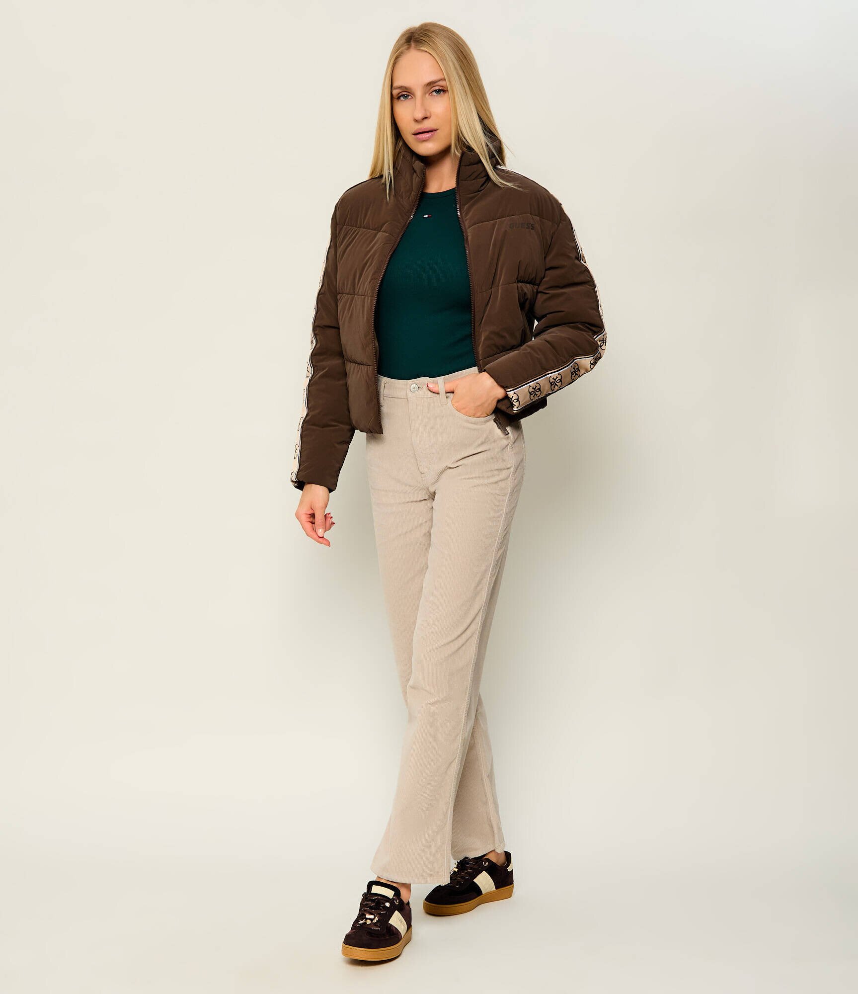 Tommy Jeans Pantaloni | Straight fit | catifea reiată