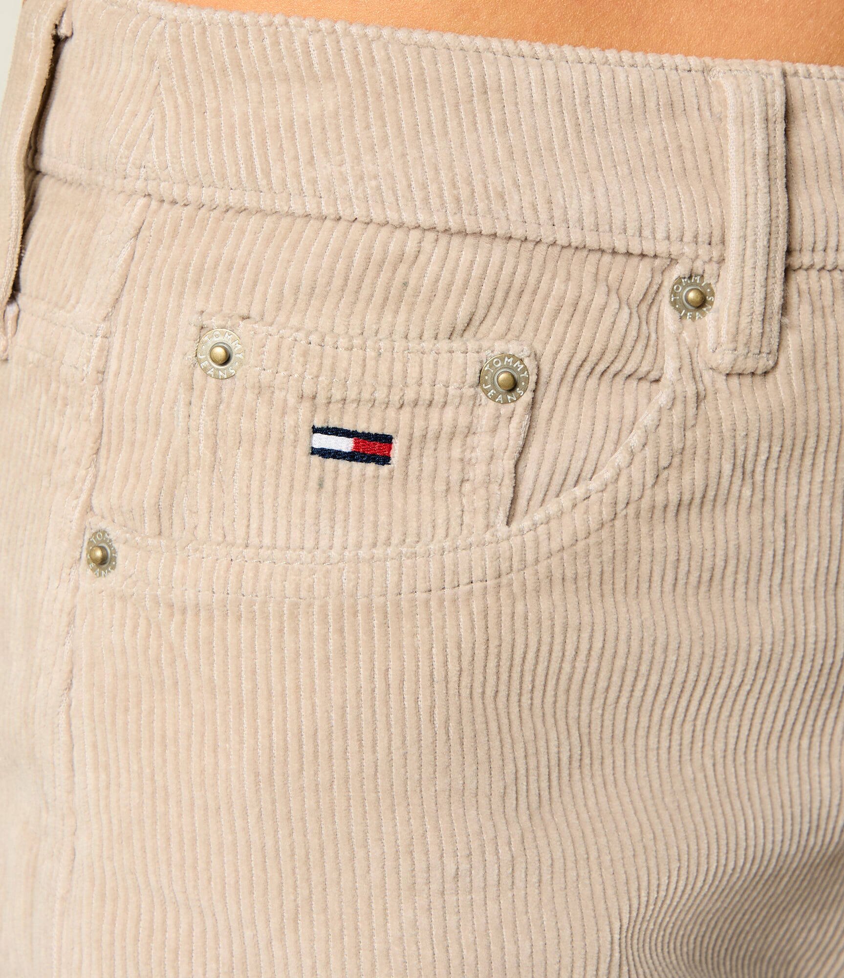 Tommy Jeans Pantaloni | Straight fit | catifea reiată