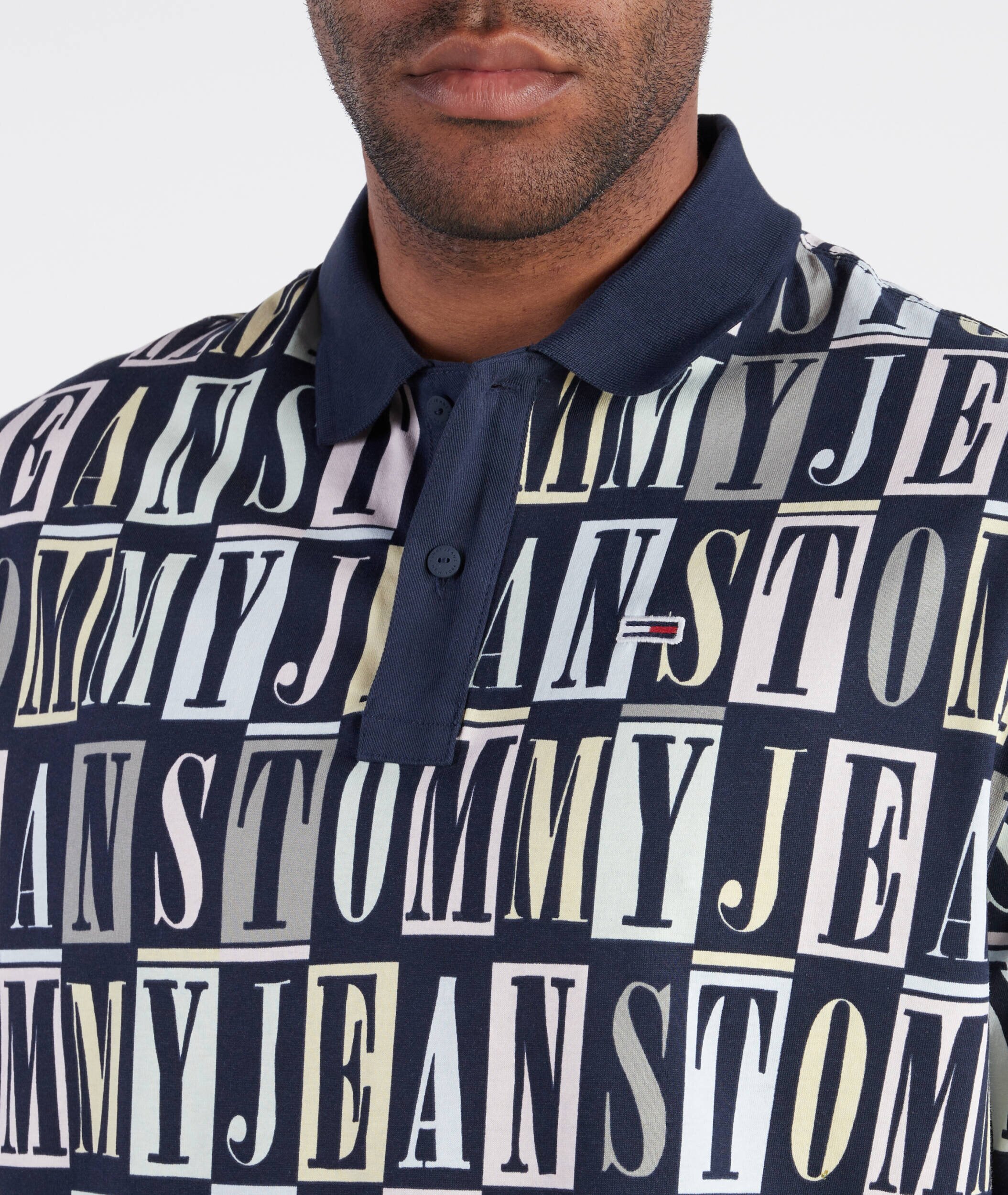 Tommy Jeans Polo TJM SKATER TOMMY AOP | Regular Fit