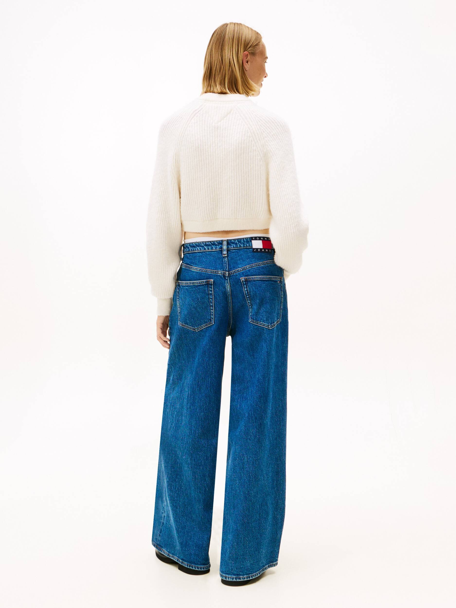 Tommy Jeans Pulover | Cropped Fit cu adaos de lână