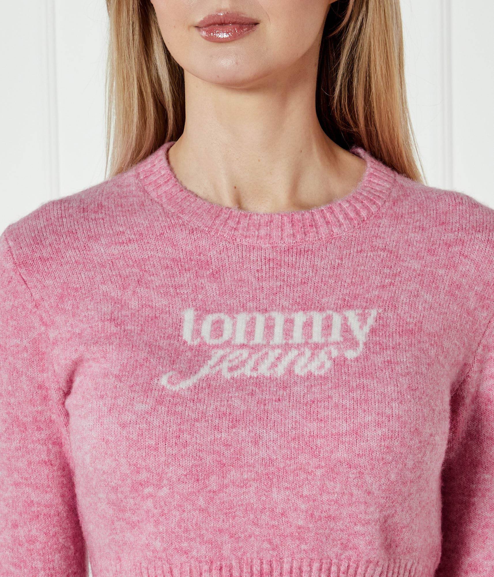 Tommy Jeans Pulover | Cropped Fit cu adaos de lână