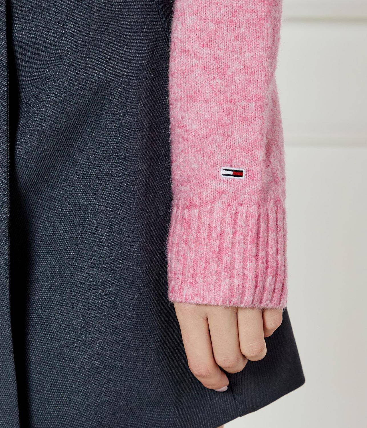 Tommy Jeans Pulover | Cropped Fit cu adaos de lână