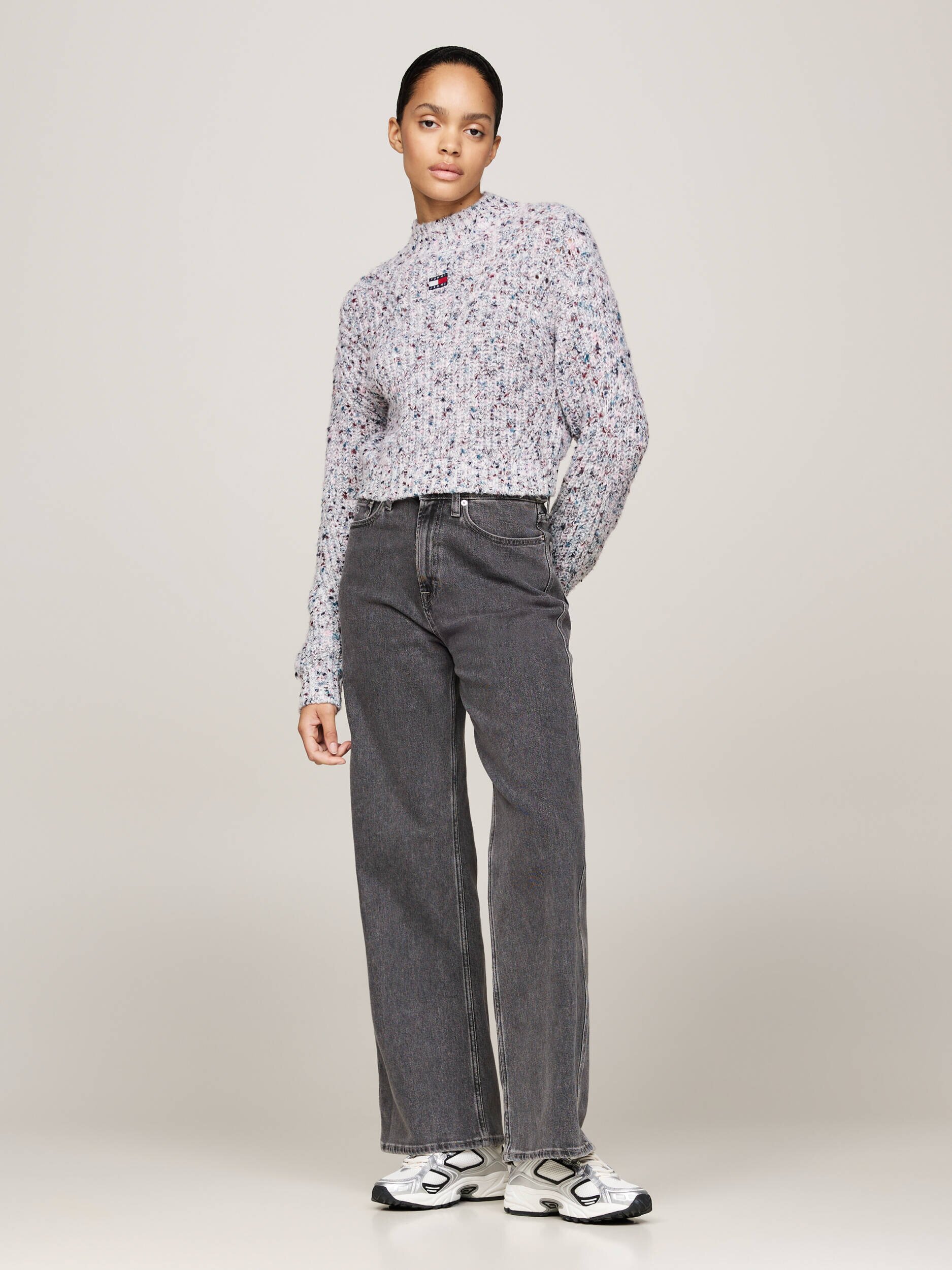 Tommy Jeans Pulover | Cropped Fit cu adaos de lână
