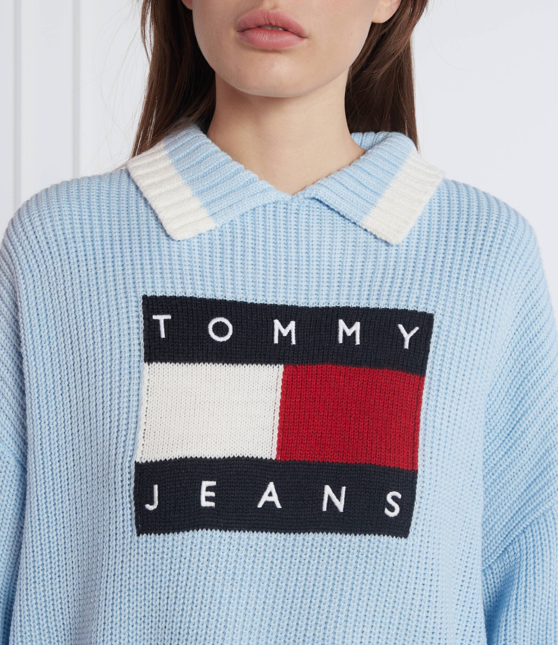 Tommy Jeans Pulover FLAG | Regular Fit