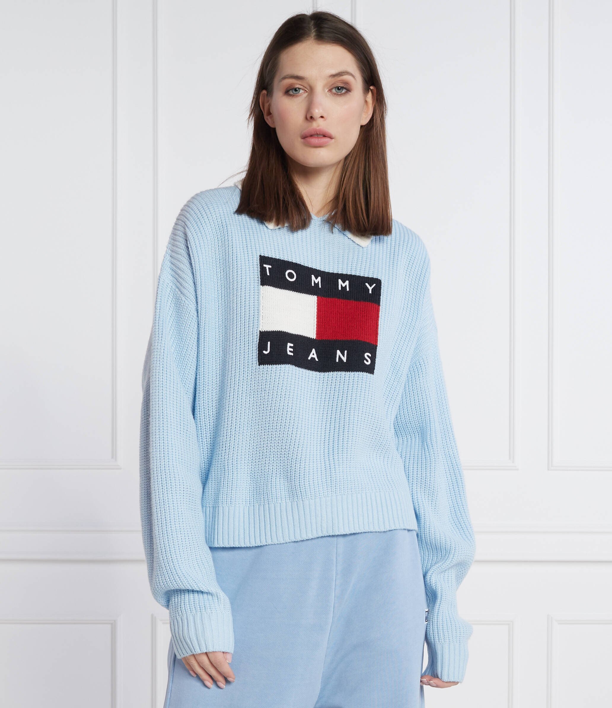Tommy Jeans Pulover FLAG | Regular Fit