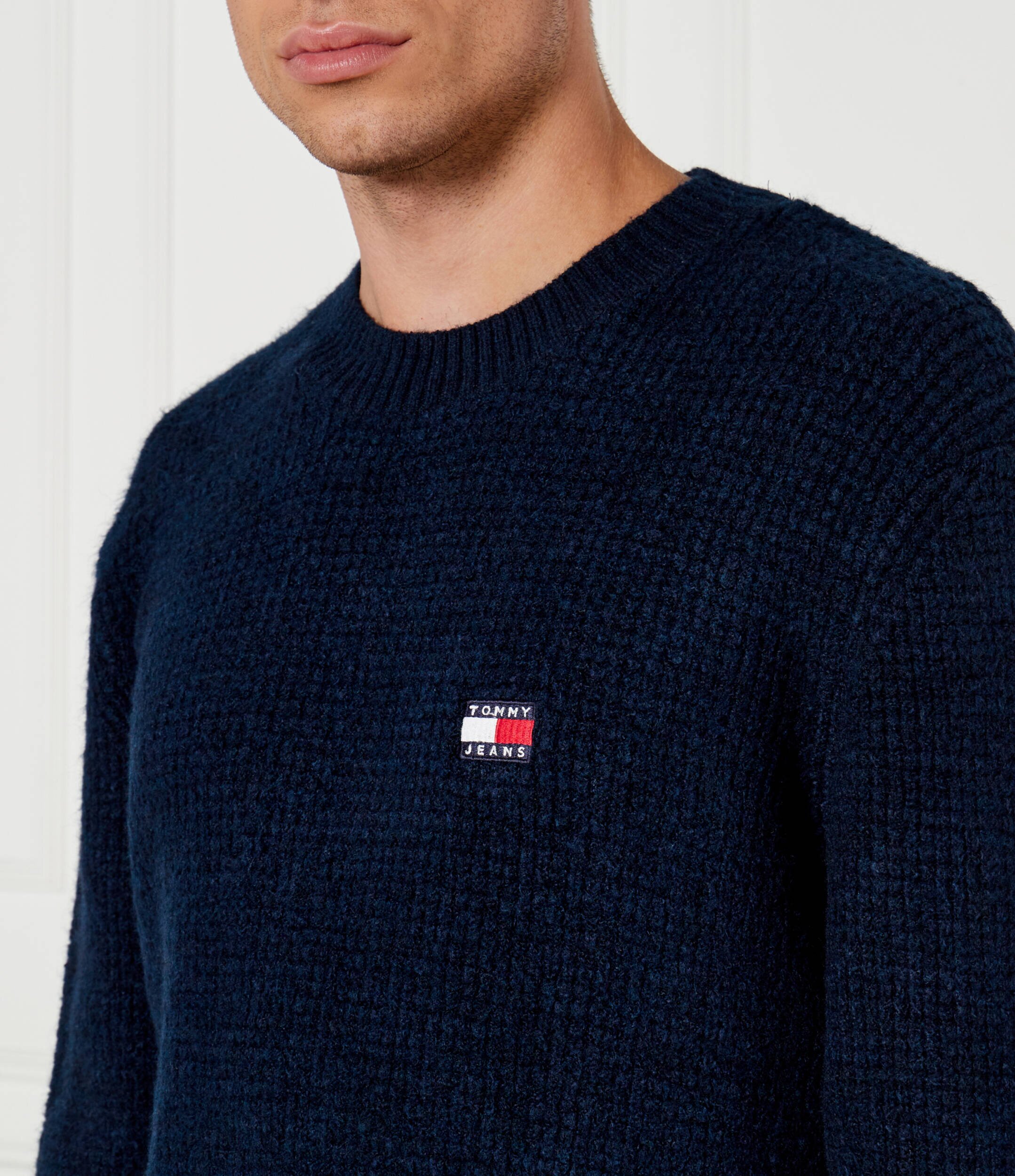 Tommy Jeans Pulover | Regular Fit cu adaos de lână