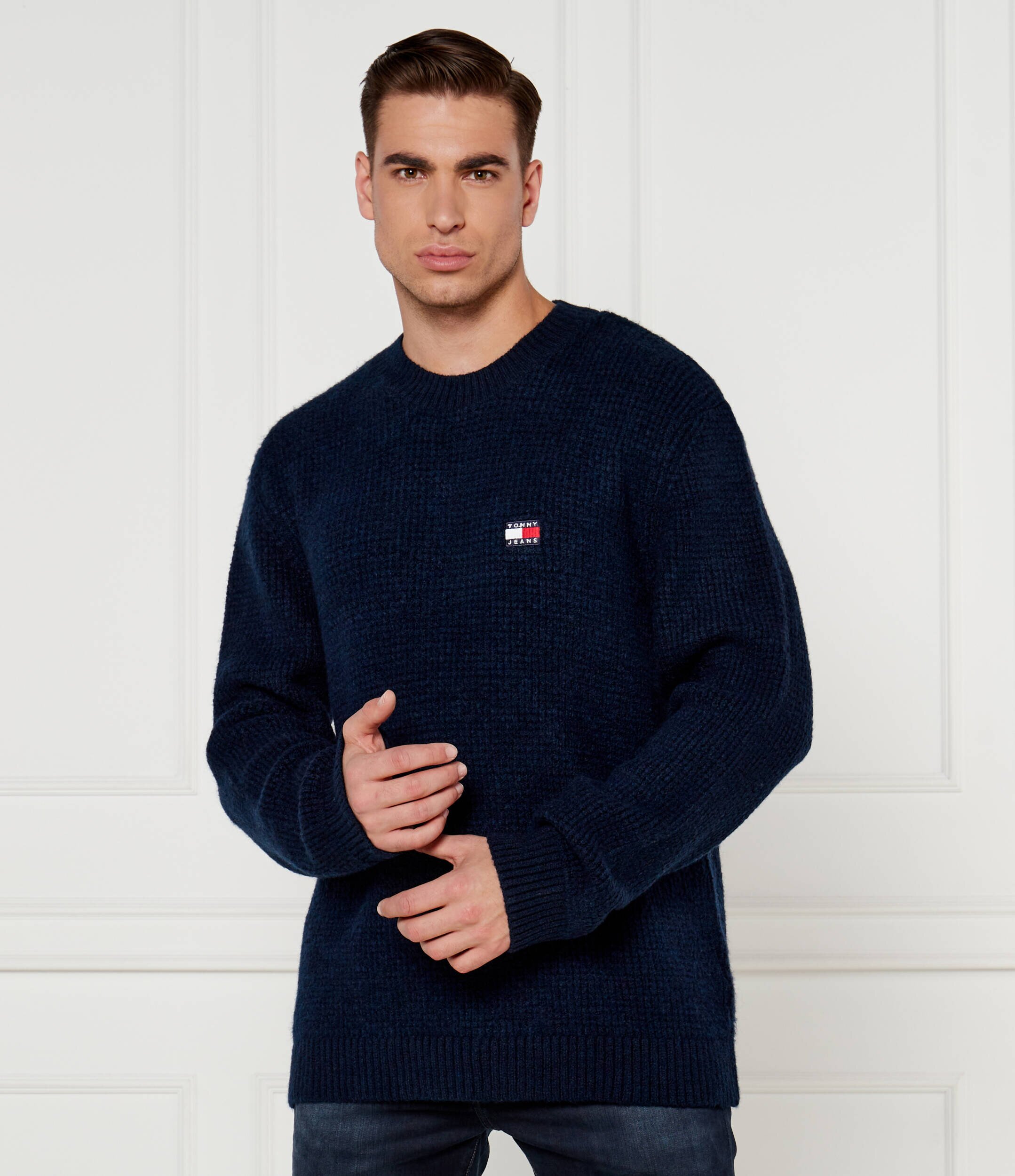 Tommy Jeans Pulover | Regular Fit cu adaos de lână