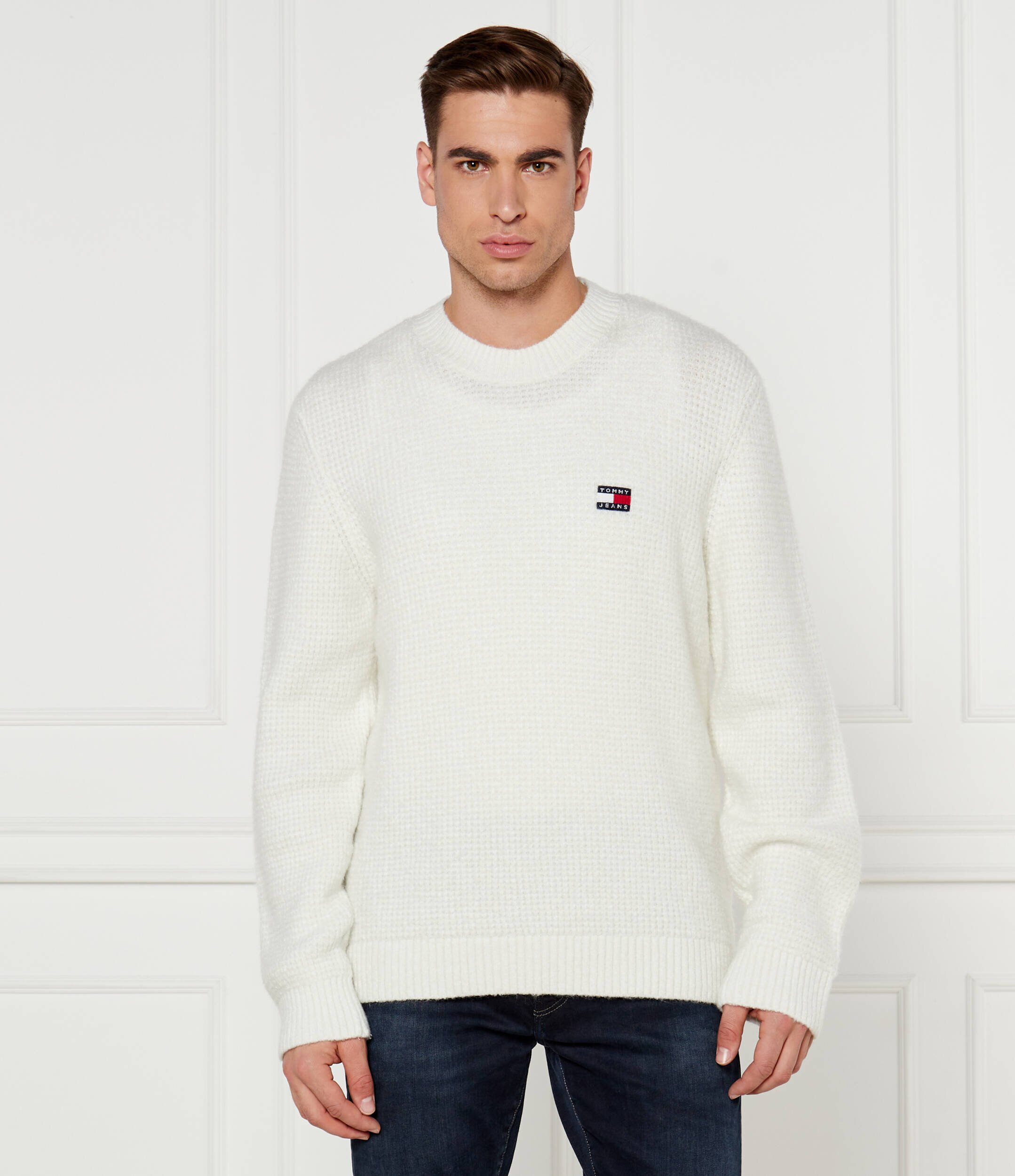 Tommy Jeans Pulover | Regular Fit cu adaos de lână