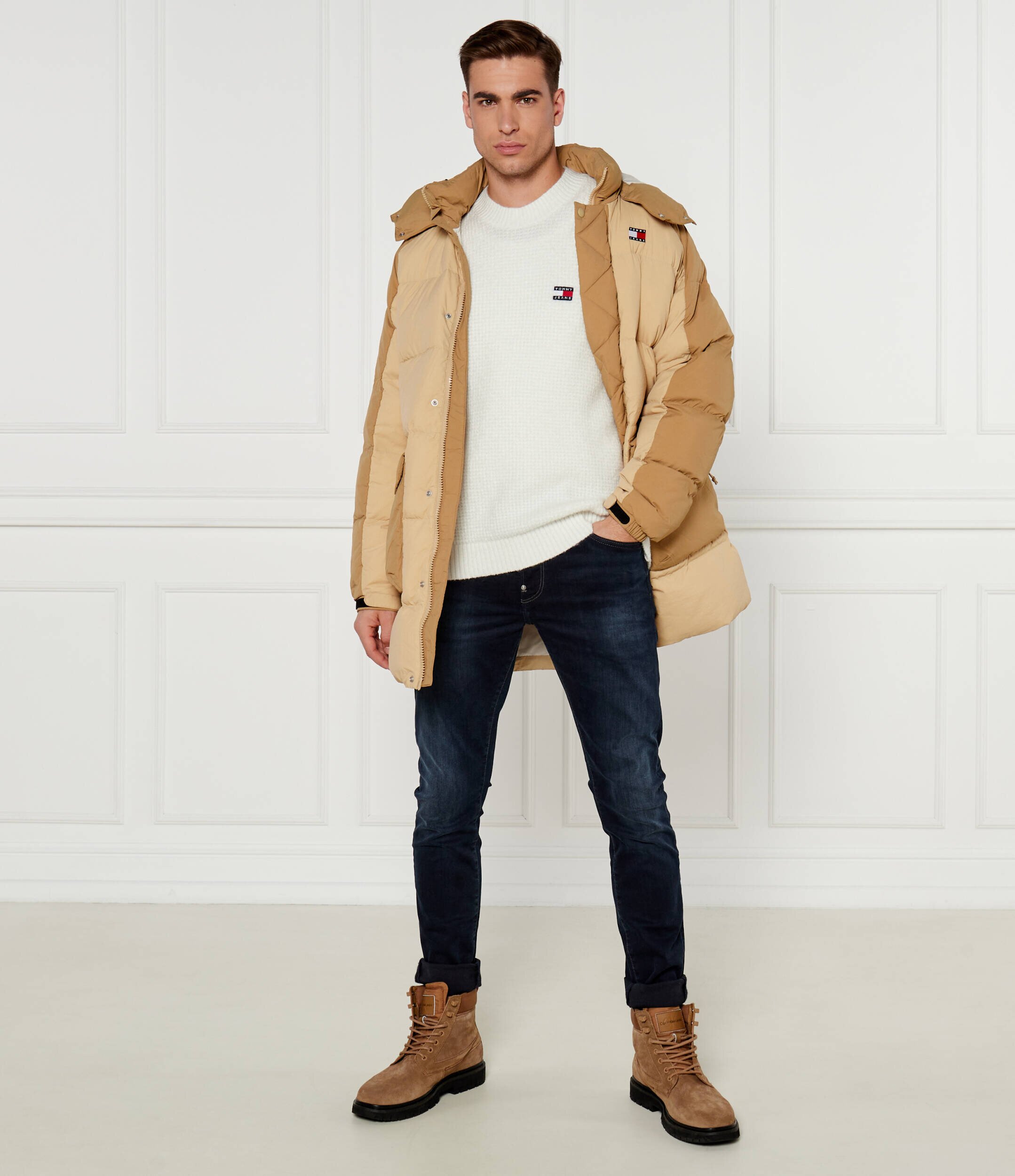 Tommy Jeans Pulover | Regular Fit cu adaos de lână