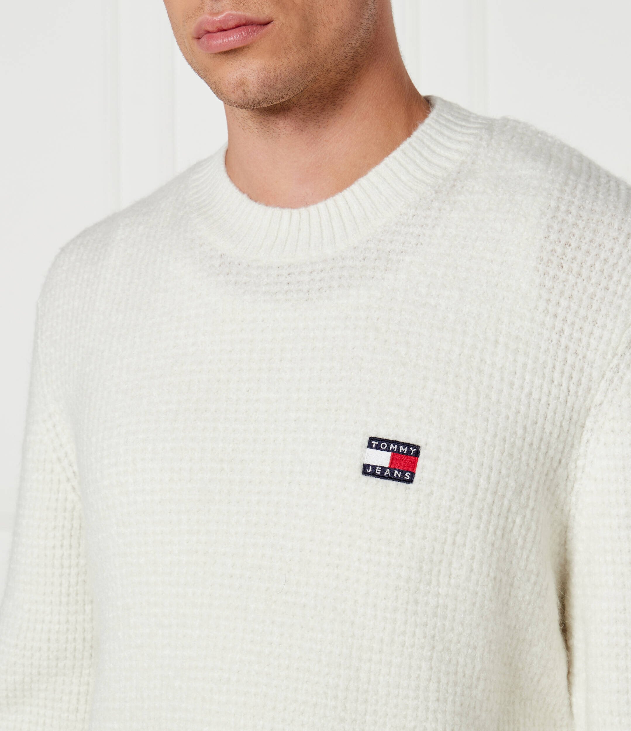 Tommy Jeans Pulover | Regular Fit cu adaos de lână