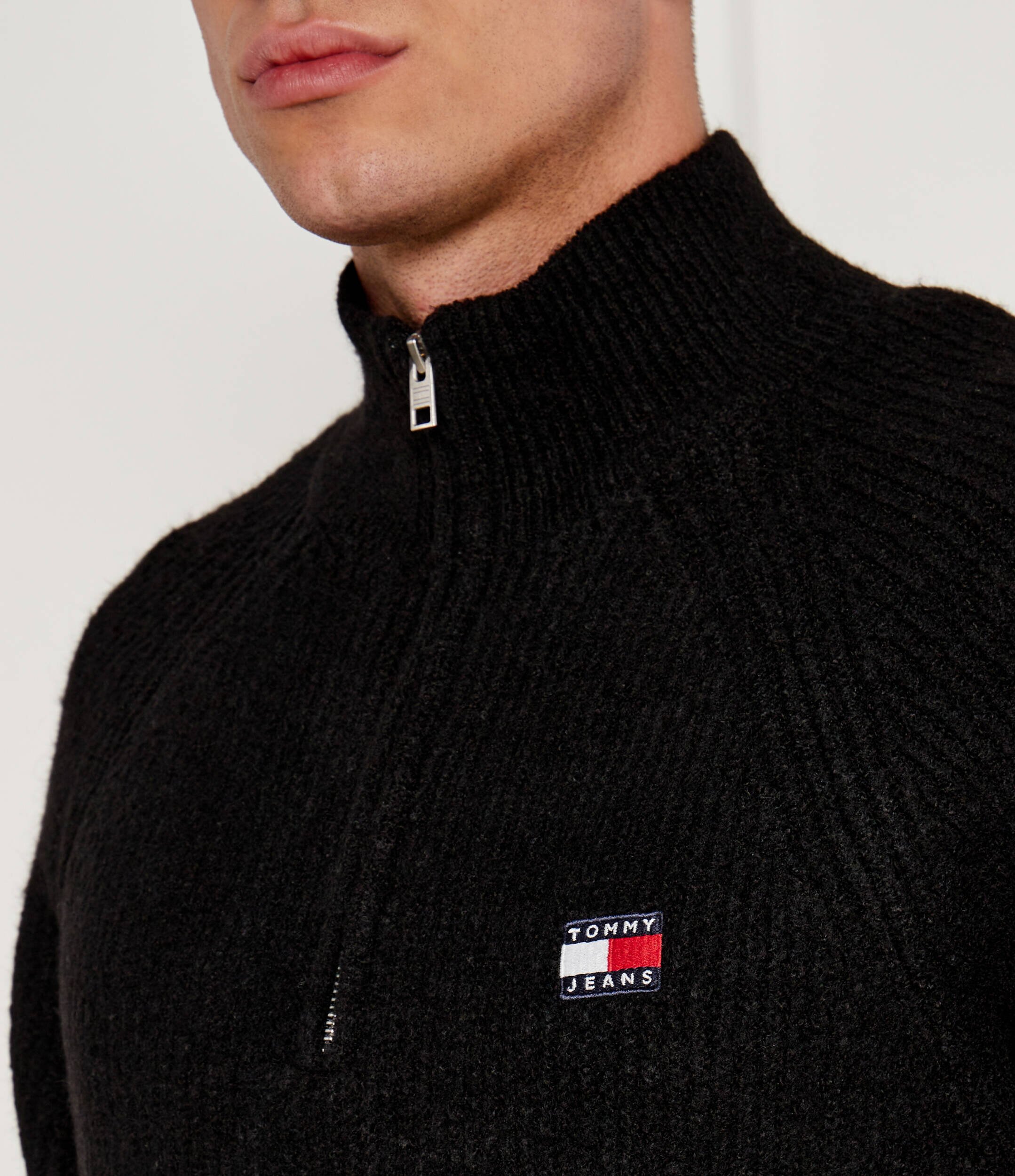 Tommy Jeans Pulover | Regular Fit cu adaos de lână