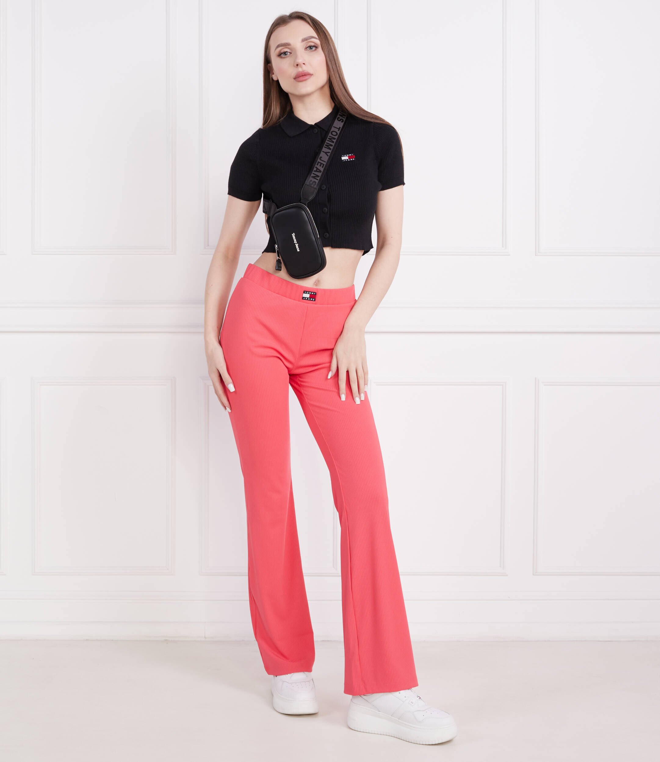 Tommy Jeans Pulover TJW BUTTON THRU | Cropped Fit
