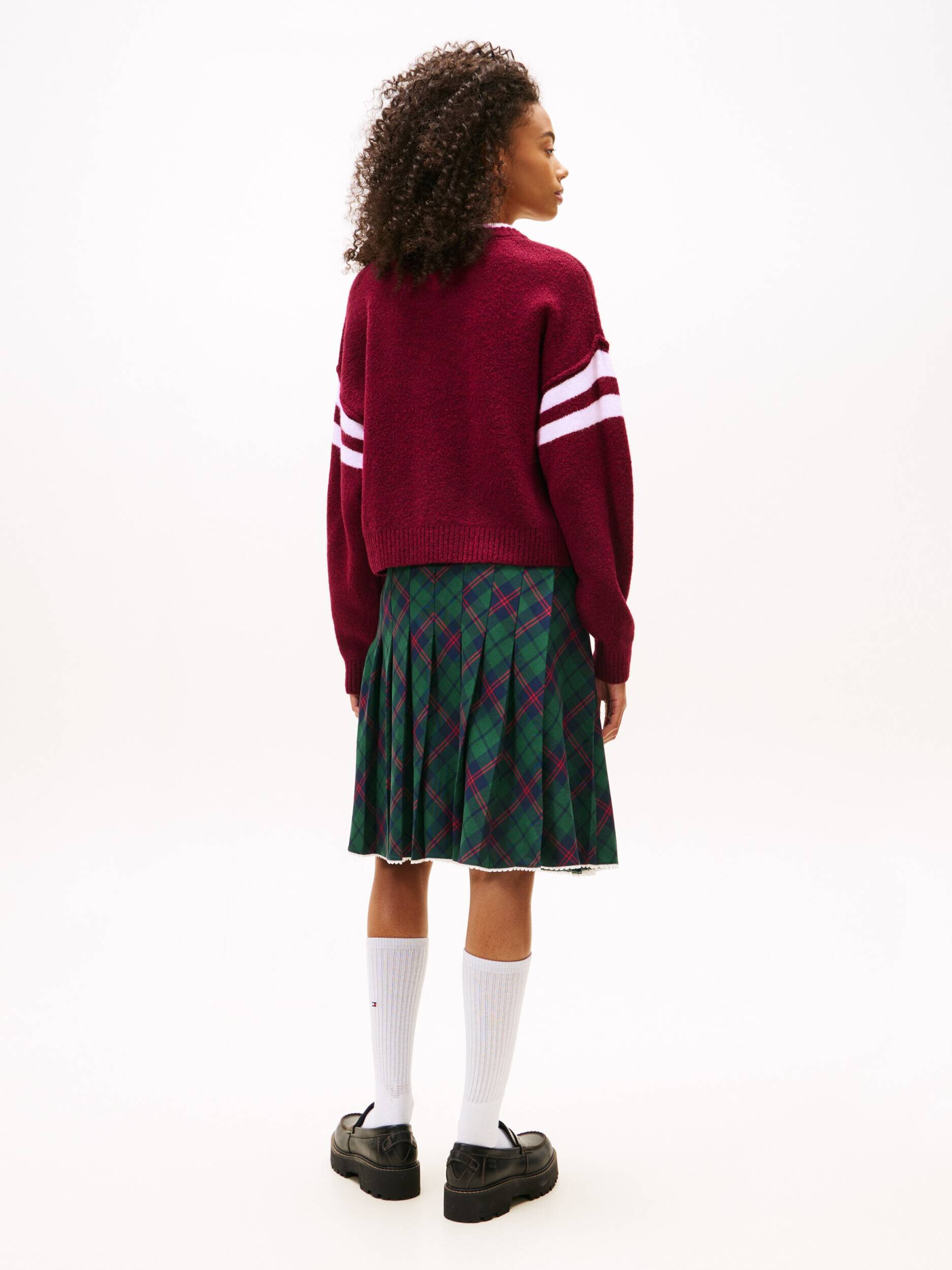 Tommy Jeans Pulover TOMMY 85 | Relaxed fit cu adaos de lână