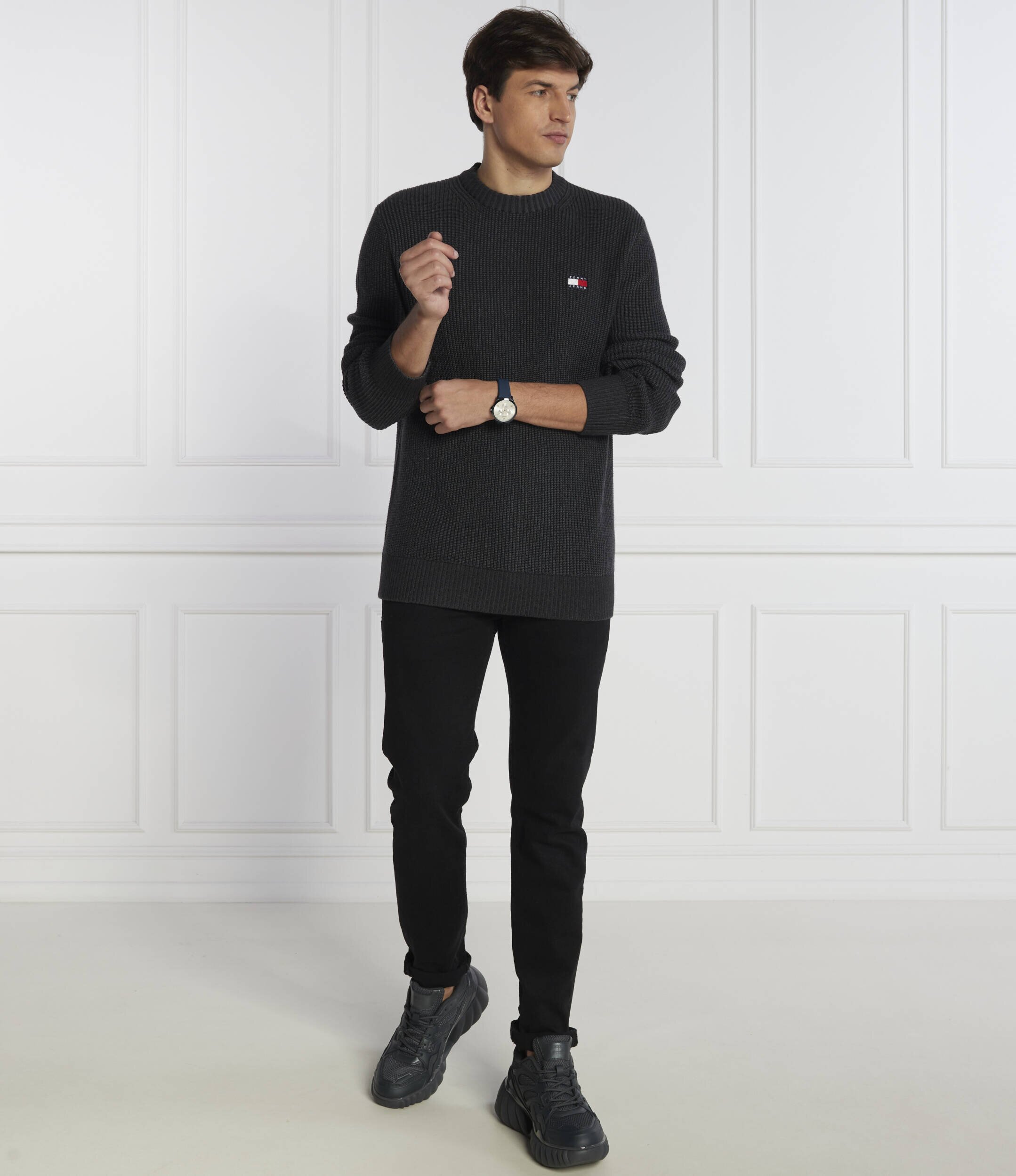 Tommy Jeans Pulover TONAL XS BADGE | Regular Fit