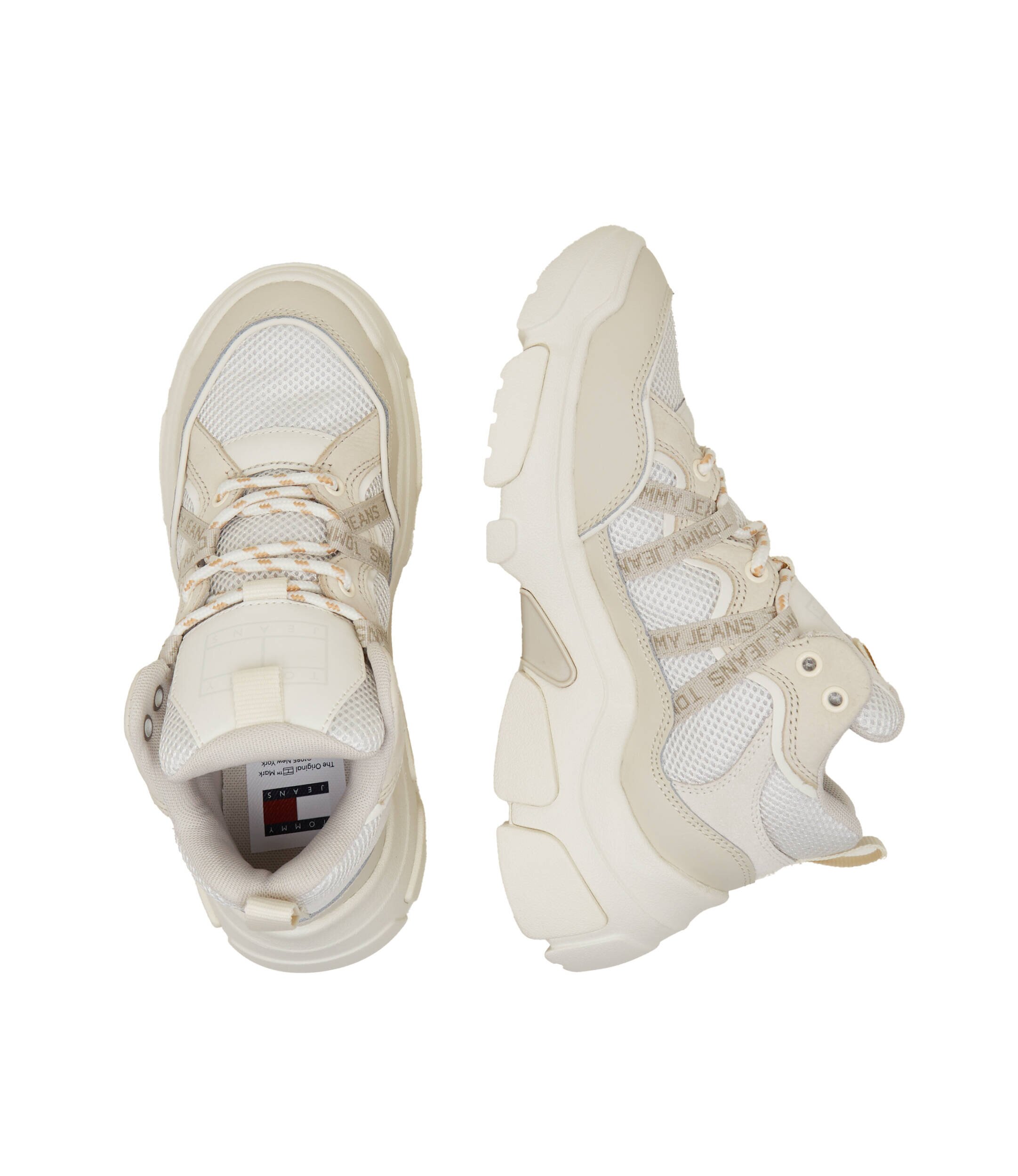 Tommy Jeans Sneakers cu adaos de piele