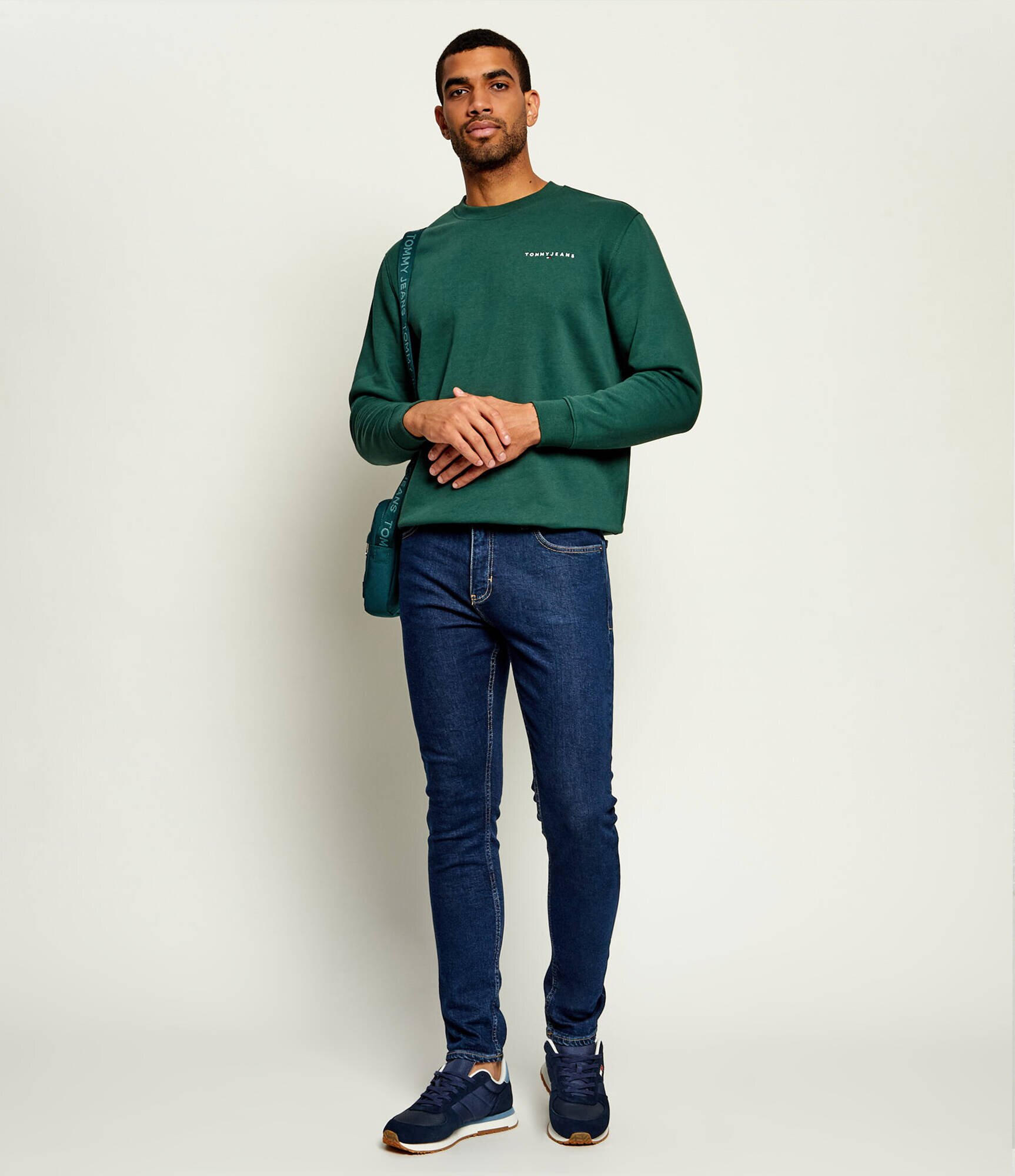 Tommy Jeans Sneakers Runner Flag | piele întoarsă