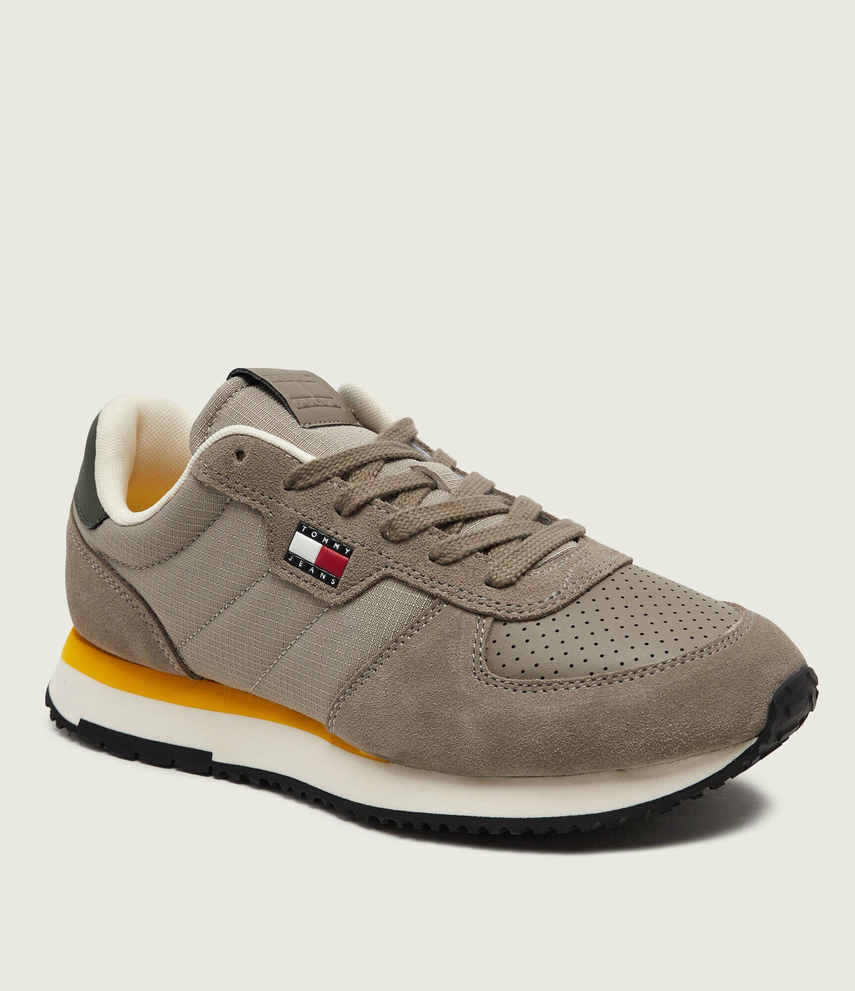 Tommy Jeans Sneakers Runner Flag | piele întoarsă