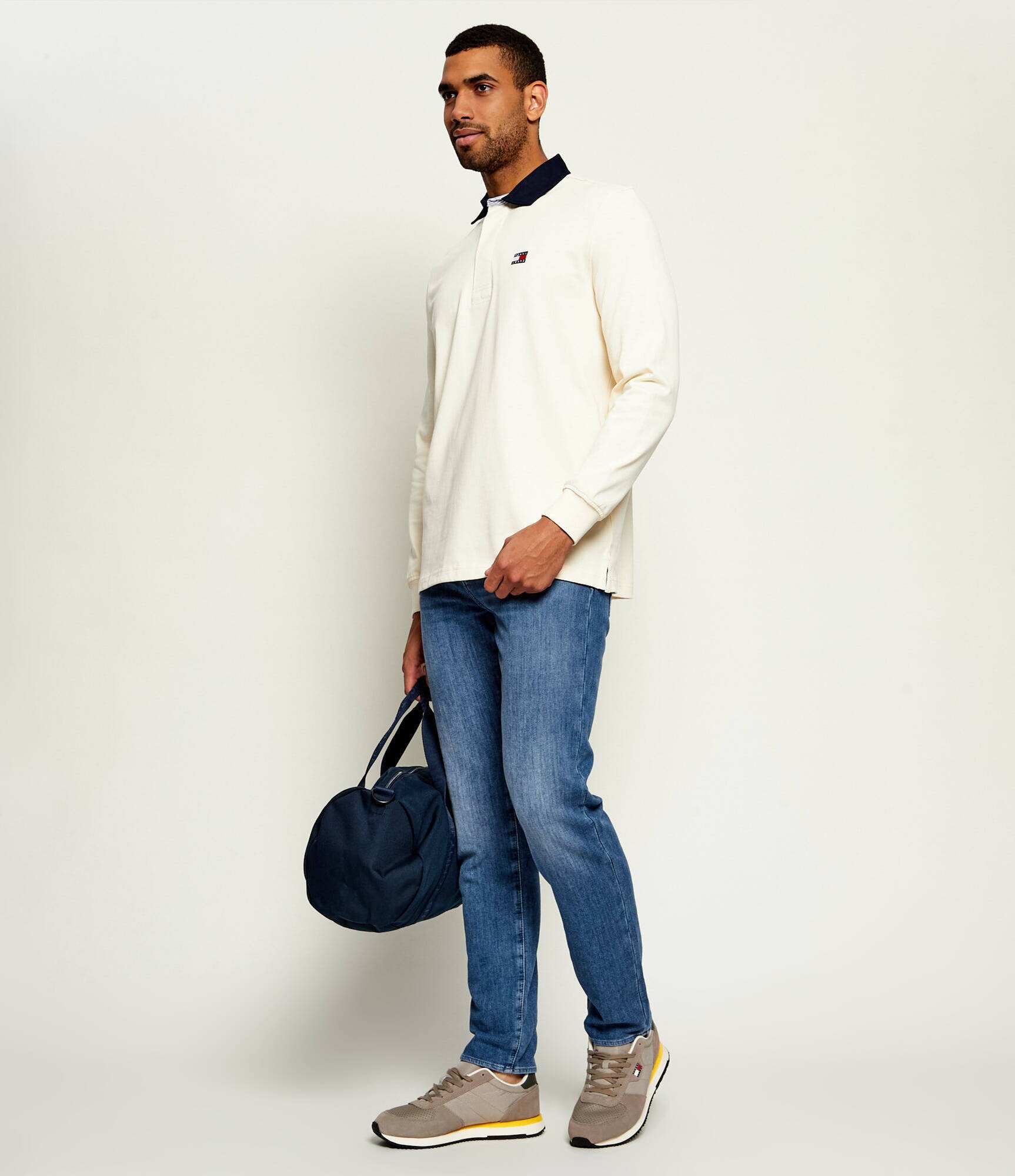 Tommy Jeans Sneakers Runner Flag | piele întoarsă